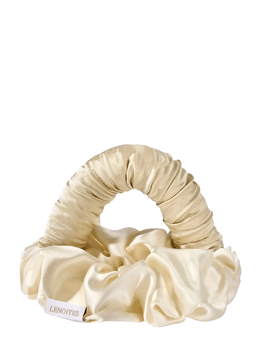 Lenoites - Blowout Tie in Mulberry Silk - soojendusega lokirullid - champagne / golden sand - 1