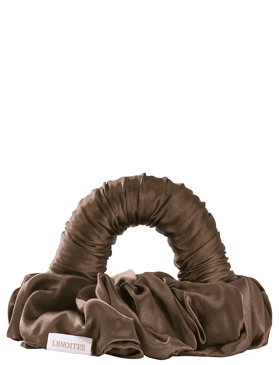Lenoites - Blowout Tie in Mulberry Silk - varmecurlere - mocha / espresso - 1