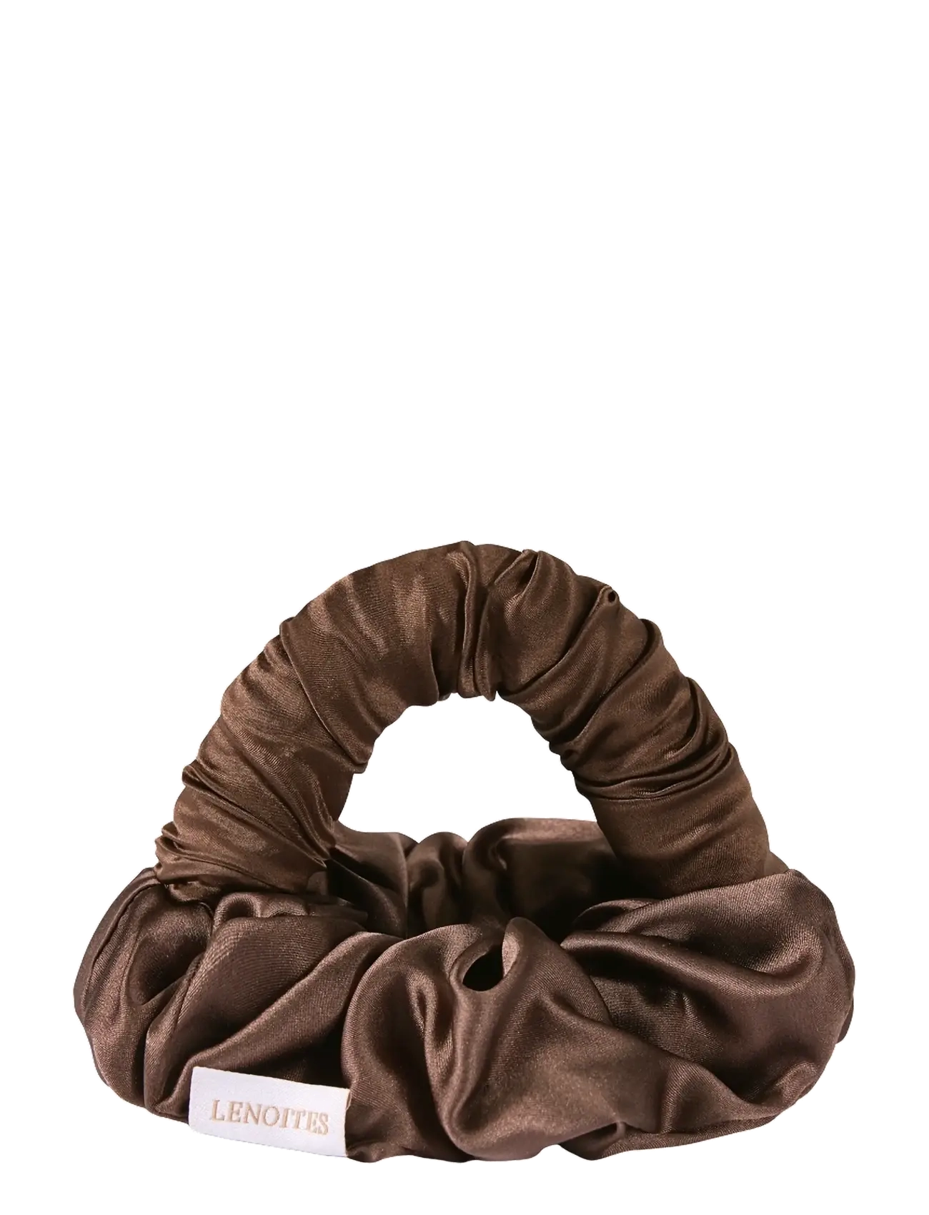 Lenoites Blowout Tie In Mulberry Silk, Krøllejern, Brun, Str: 20 G