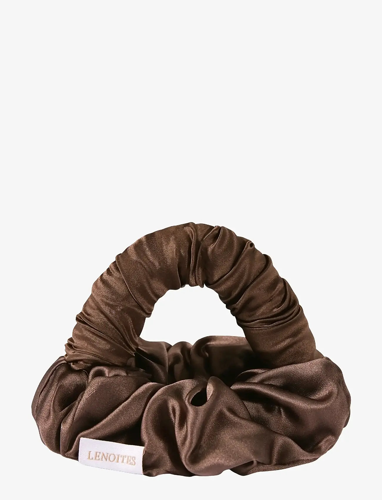 Lenoites - Blowout Tie in Mulberry Silk - värmespolar - mocha / espresso - 1