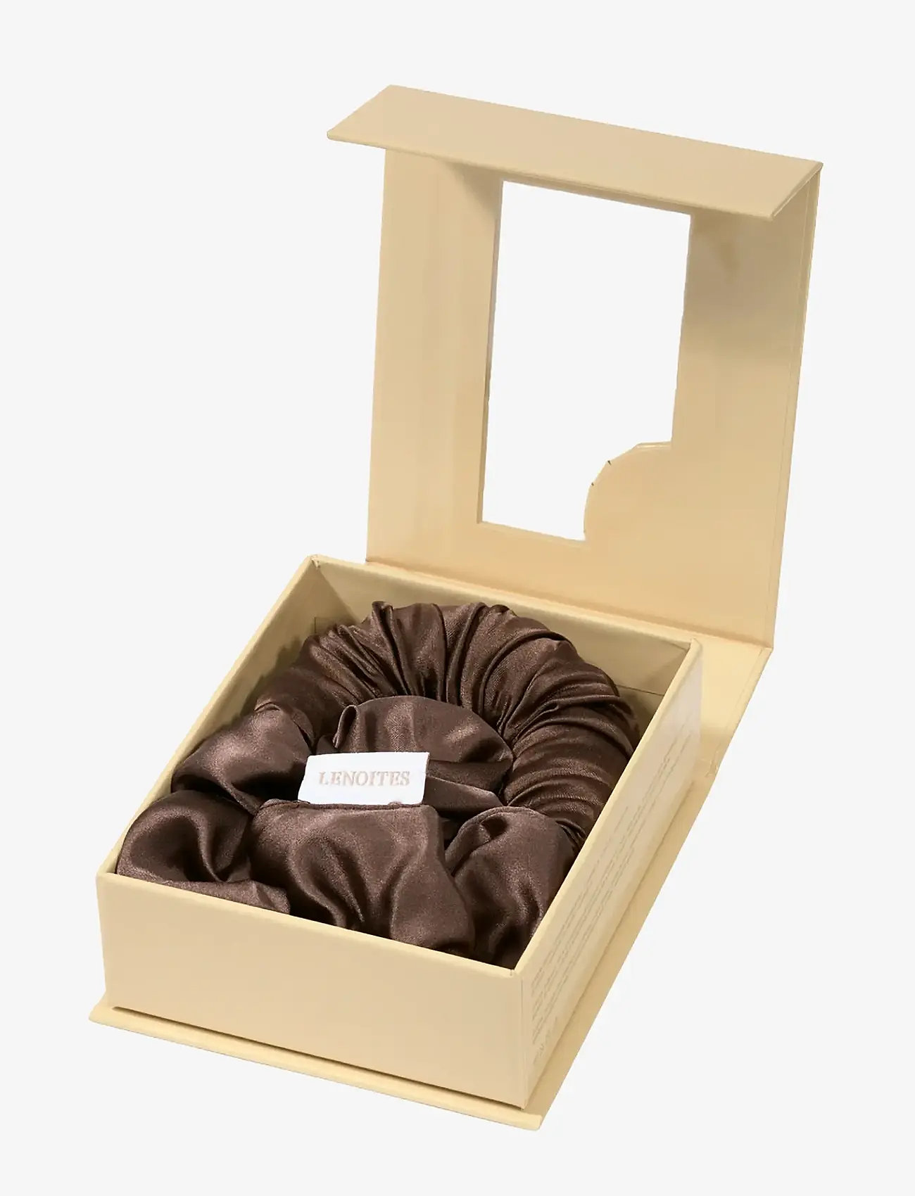 Lenoites - Blowout Tie in Mulberry Silk - värmespolar - mocha / espresso - 2