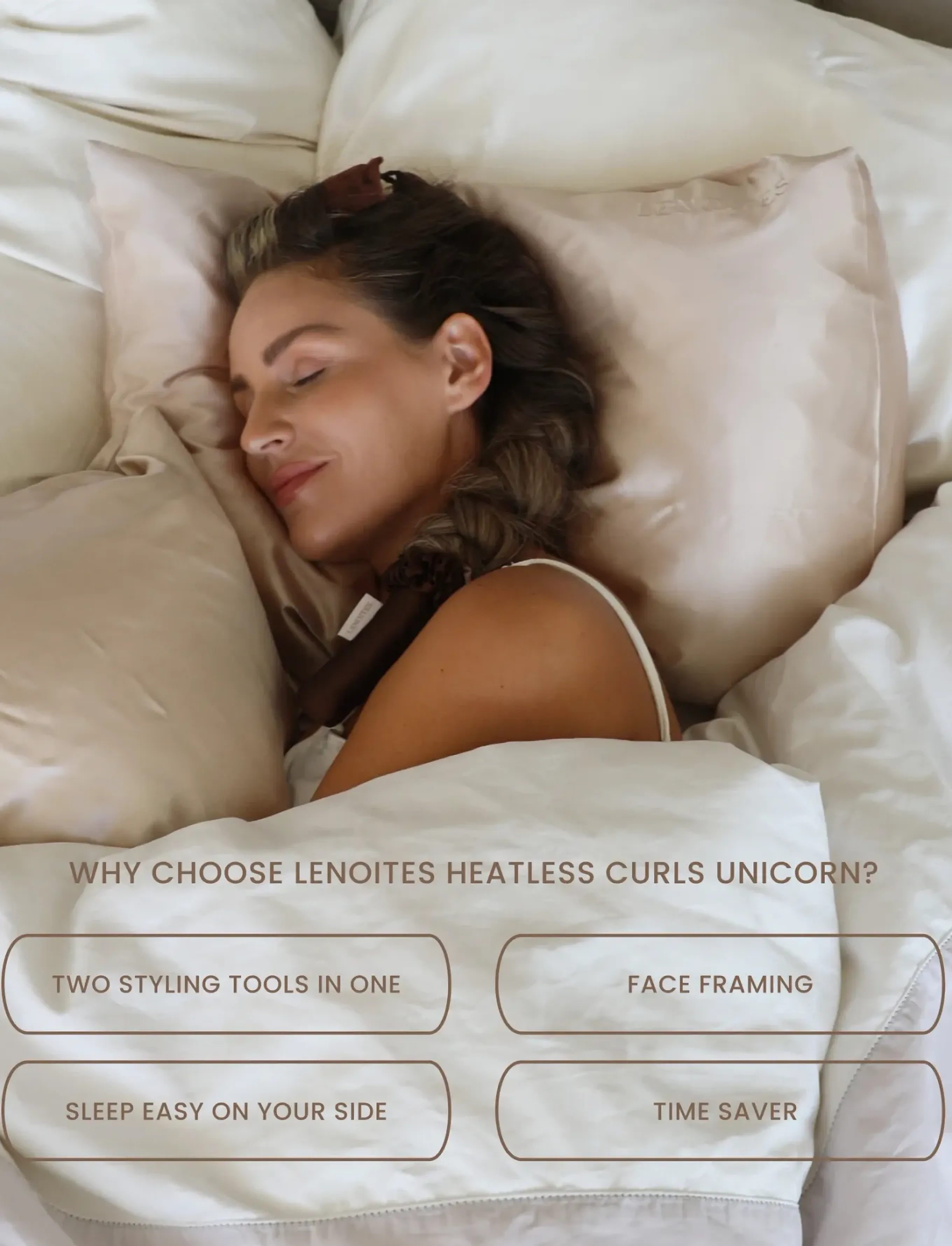 Lenoites - Heatless Curls Unicorn - lämpörullat - golden sand - 4