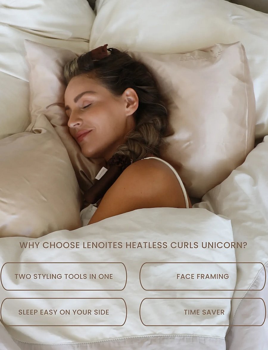 Lenoites - Heatless Curls Unicorn - soojendusega lokirullid - golden sand - 4