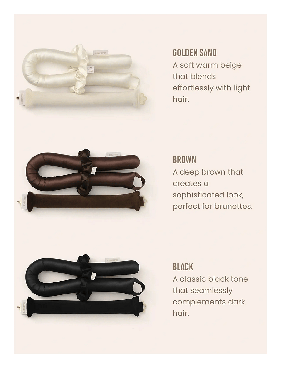 Lenoites - Heatless Curls Unicorn - soojendusega lokirullid - black - 3