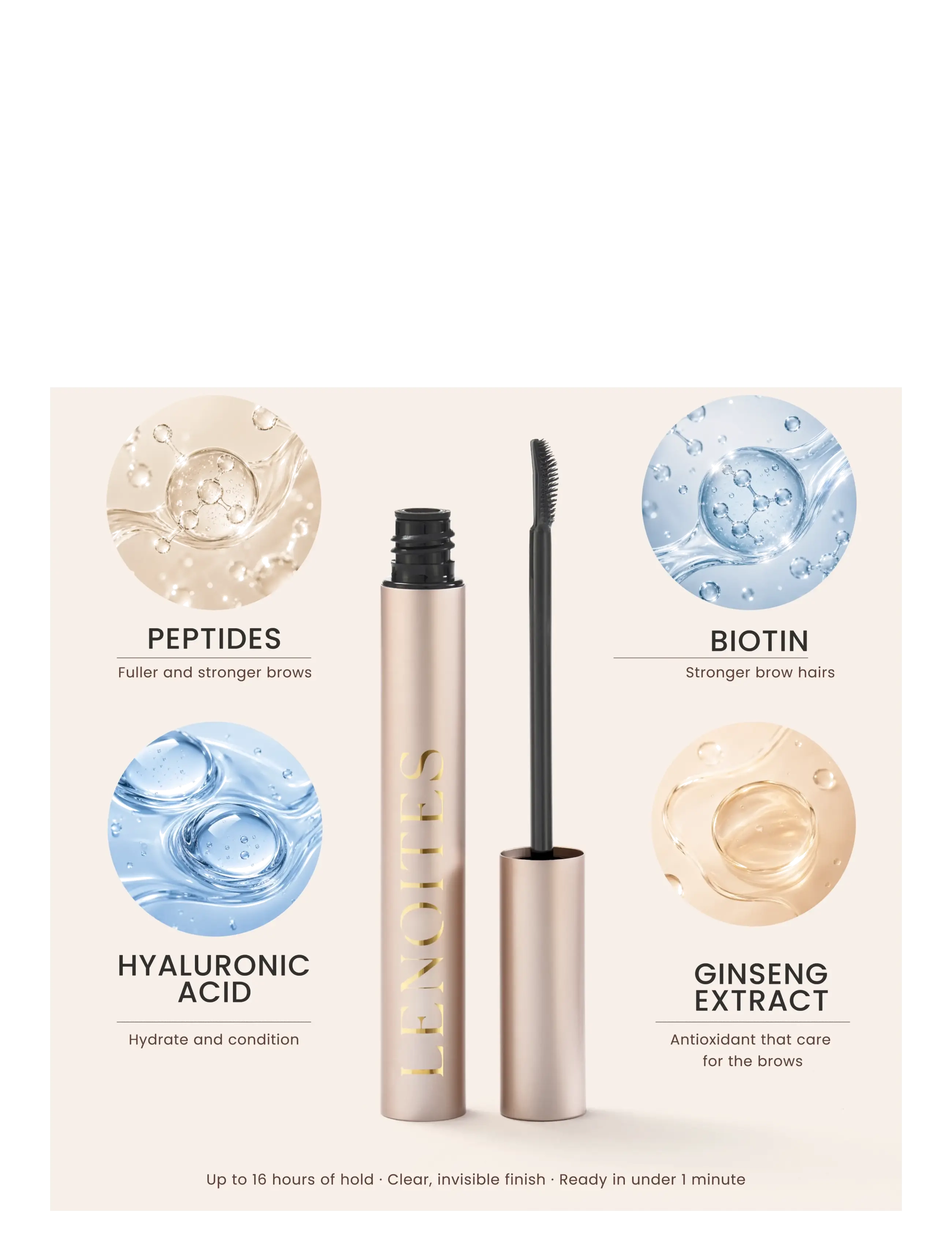 Lenoites - BrowLift Growth Serum Gel - Ögon & bryn  - transperant - 3