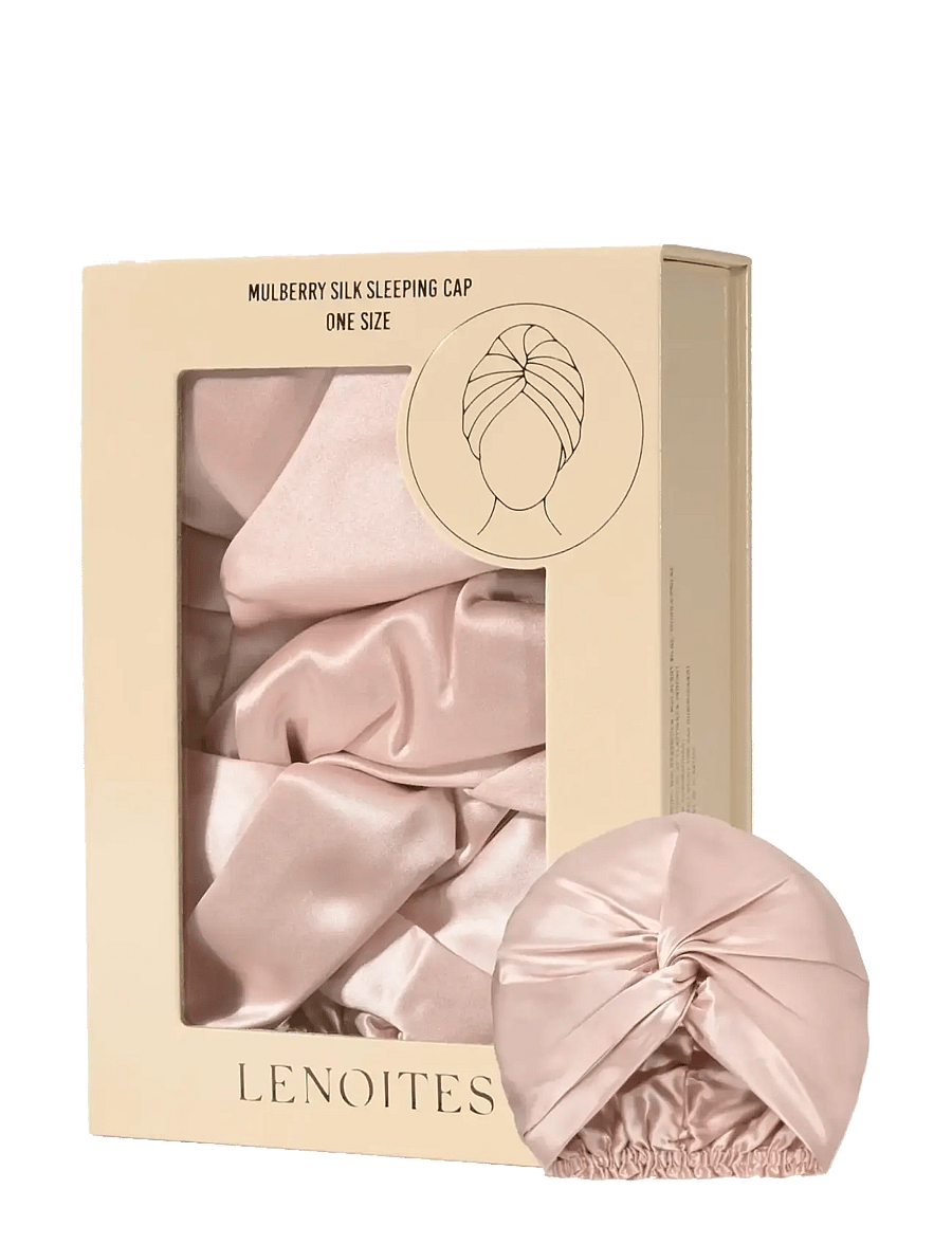 Lenoites - Mulberry Silk Sleeping Cap - aksessuaarid - pink - 1