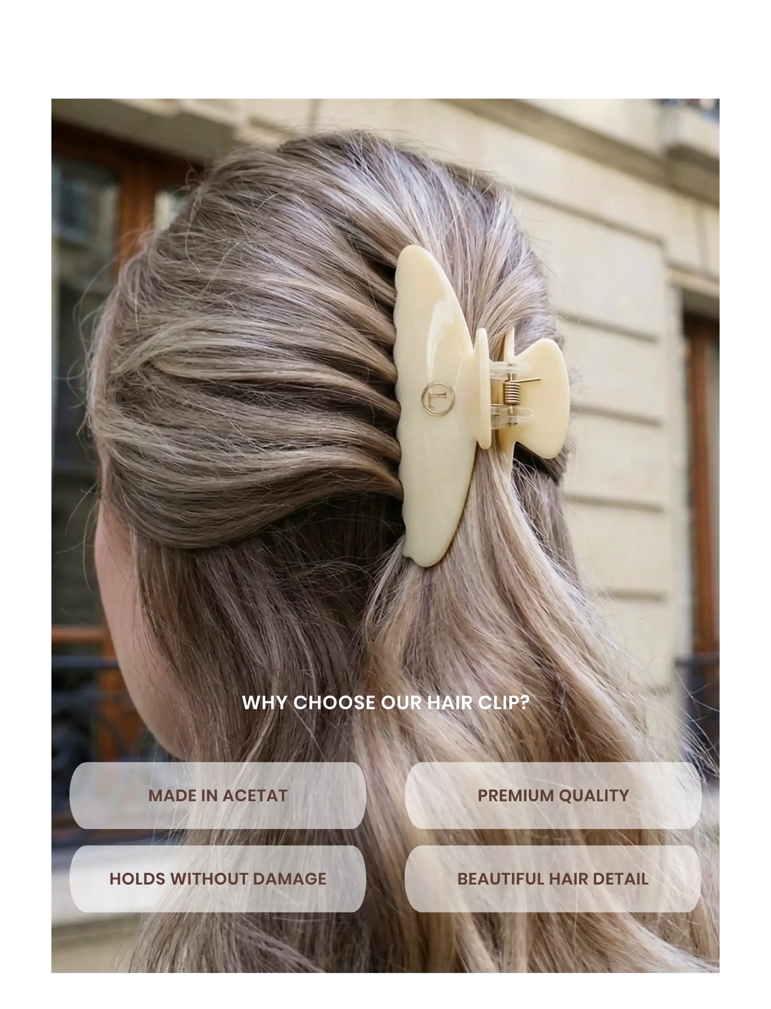 Lenoites - Claw Clip Medium - Limited Edition - butter yellow - 2