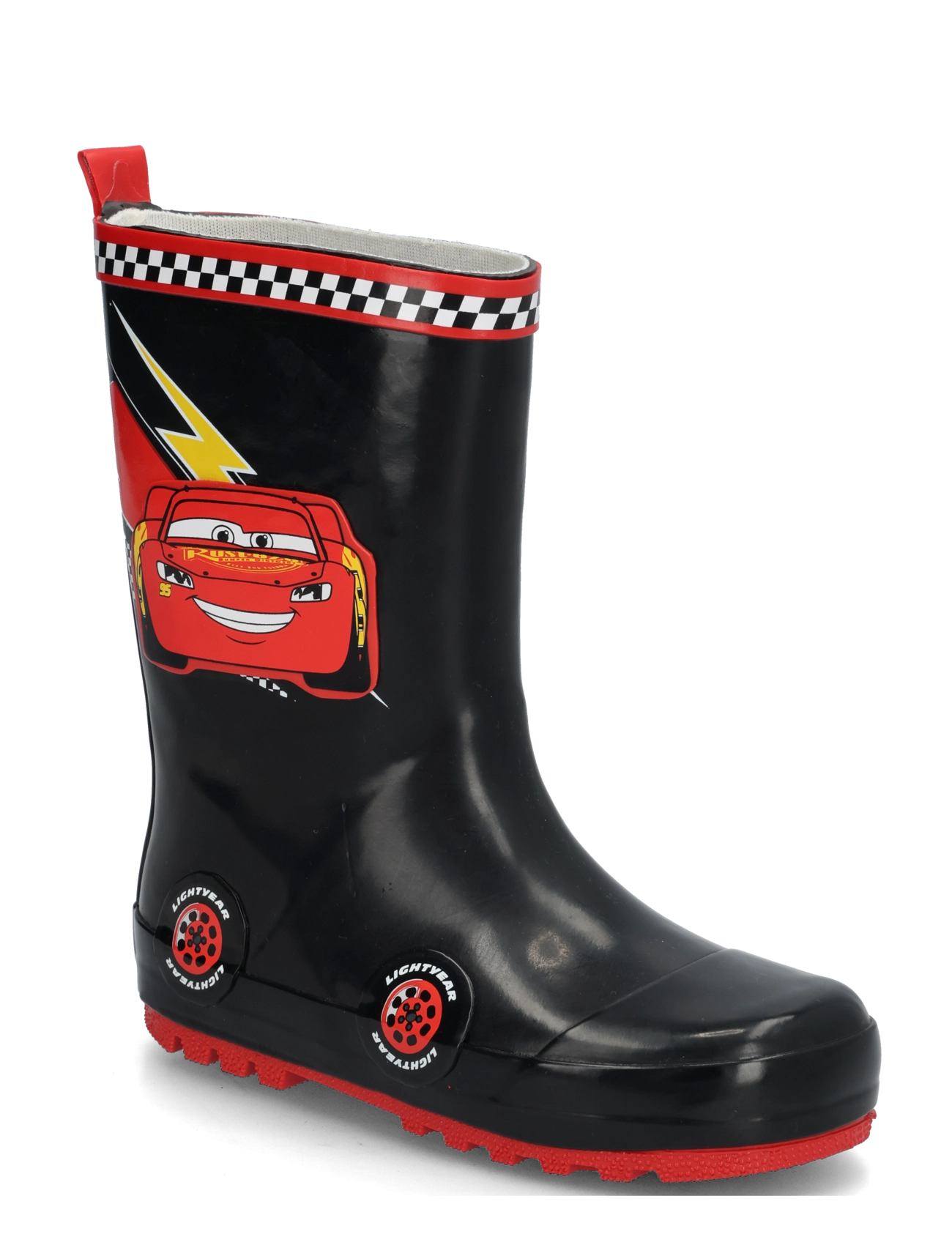 Leomil Boys rainboots - Gummistiefel - BLACK/RED / black
