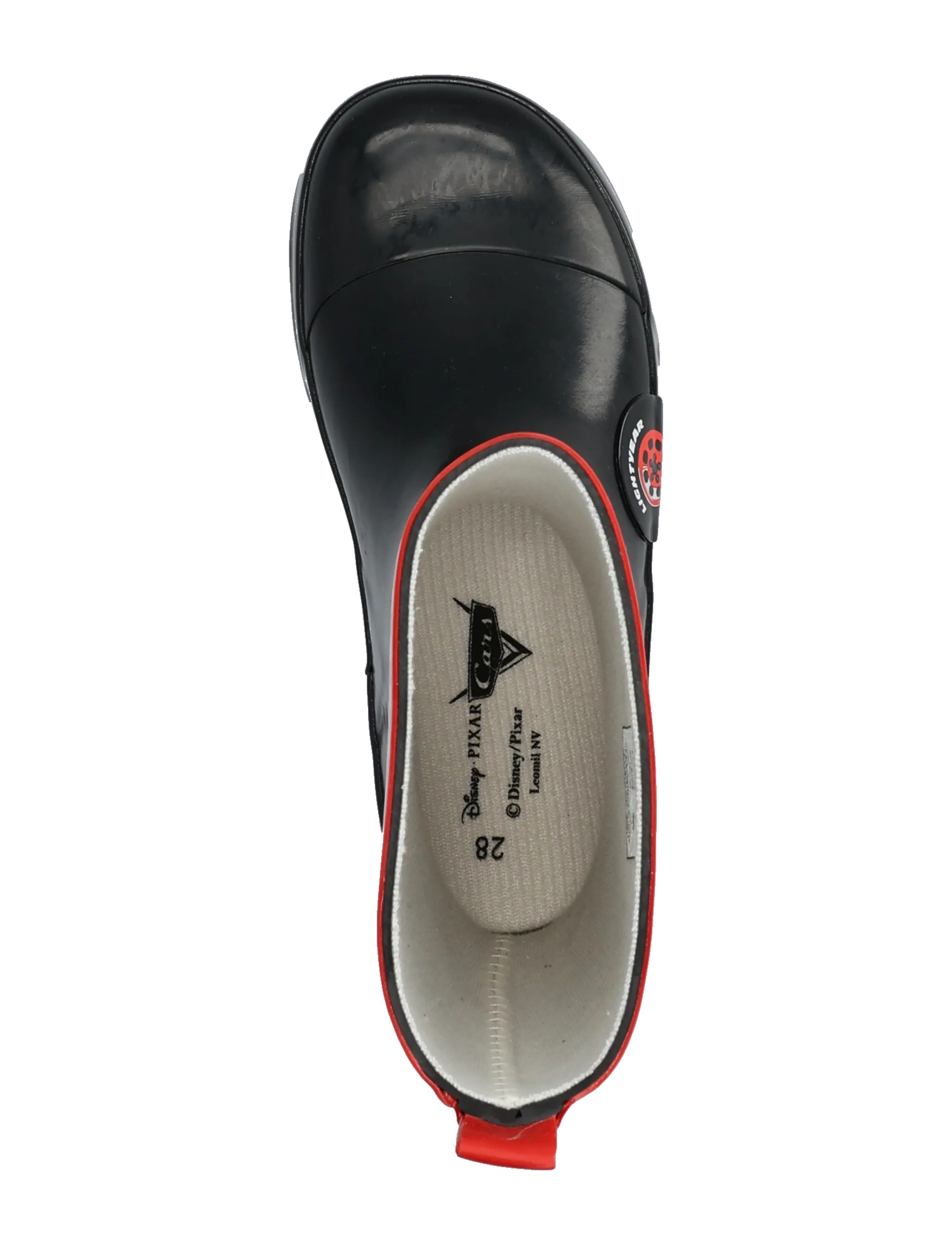 Leomil - Boys rainboots - ungefütterte gummistiefel - black/red - 3