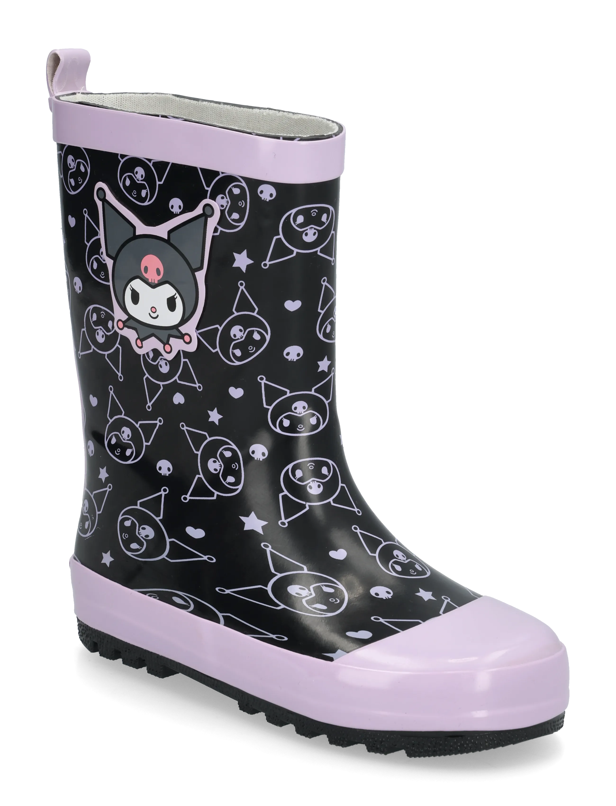 Leomil Girls rainboots - Rubberboots - LILAC/BLACK / black
