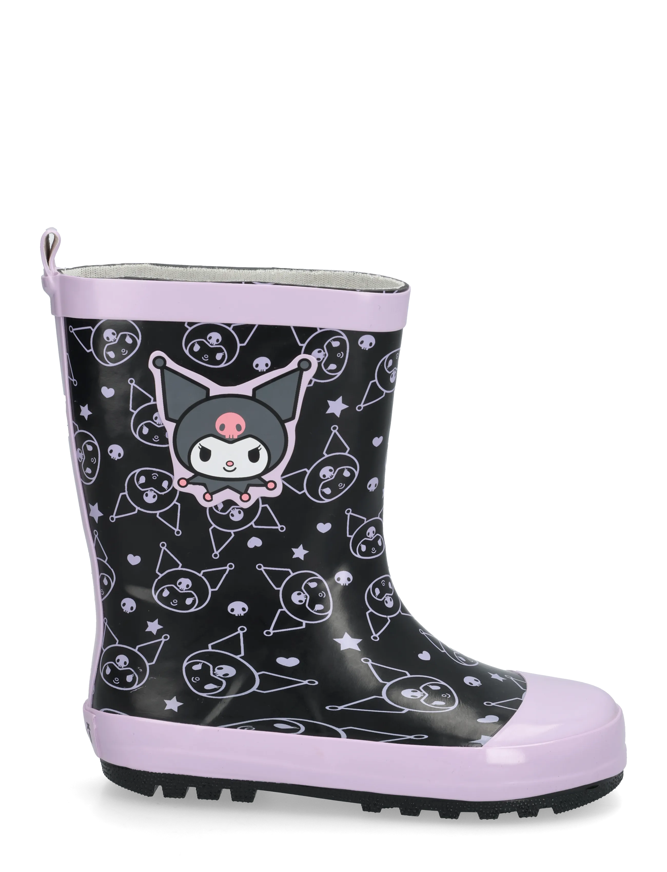 Leomil - Girls rainboots - lined rubberboots - lilac/black - 2