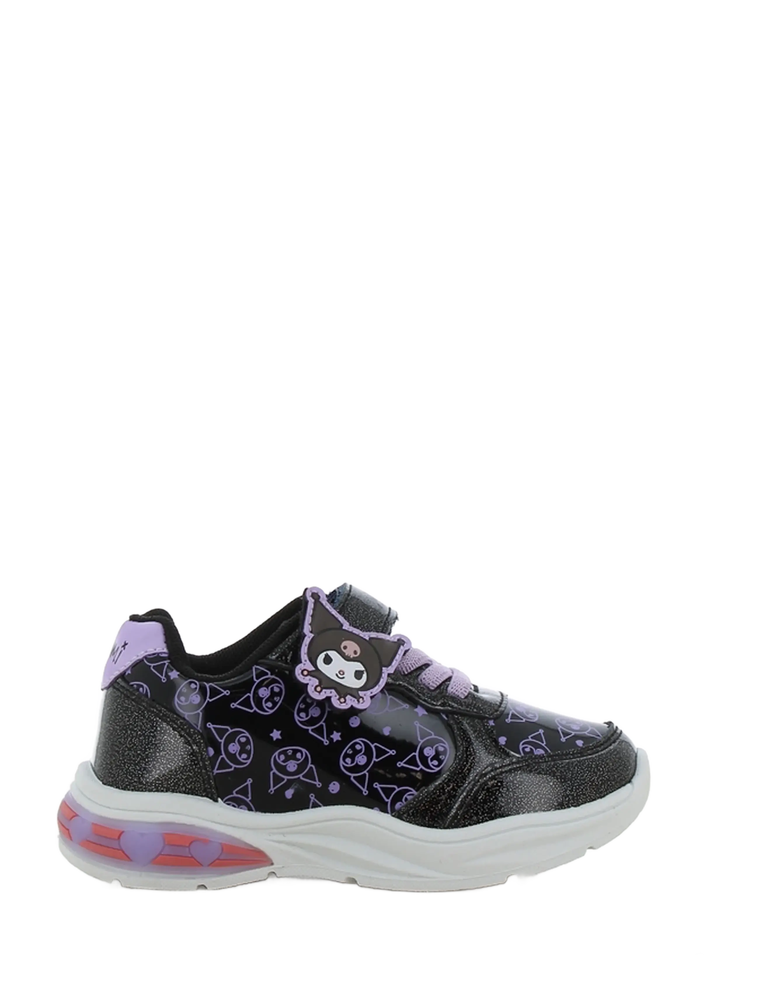 Hello Kitty Girls Sneakers, Børn, Lysende Sneakers, Sort, Str: 24