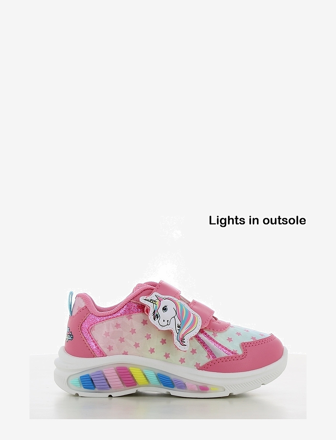 Enhörning - Unicorn sneakers - blinkande sneakers - fuchsia/fuchsia - 0