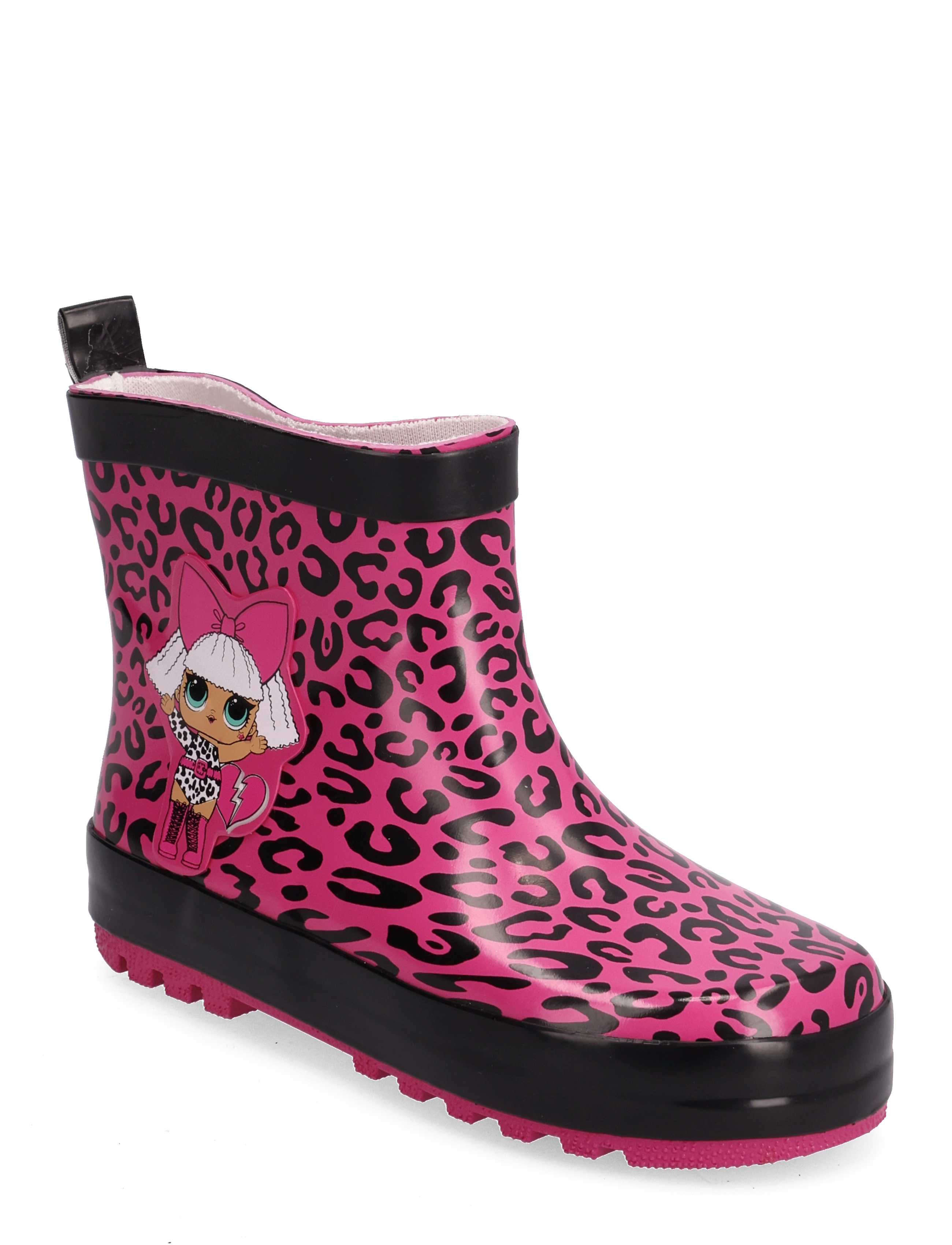 Leomil Girls rainboots - Shoes - FUCHSIA/BLACK / pink/rose