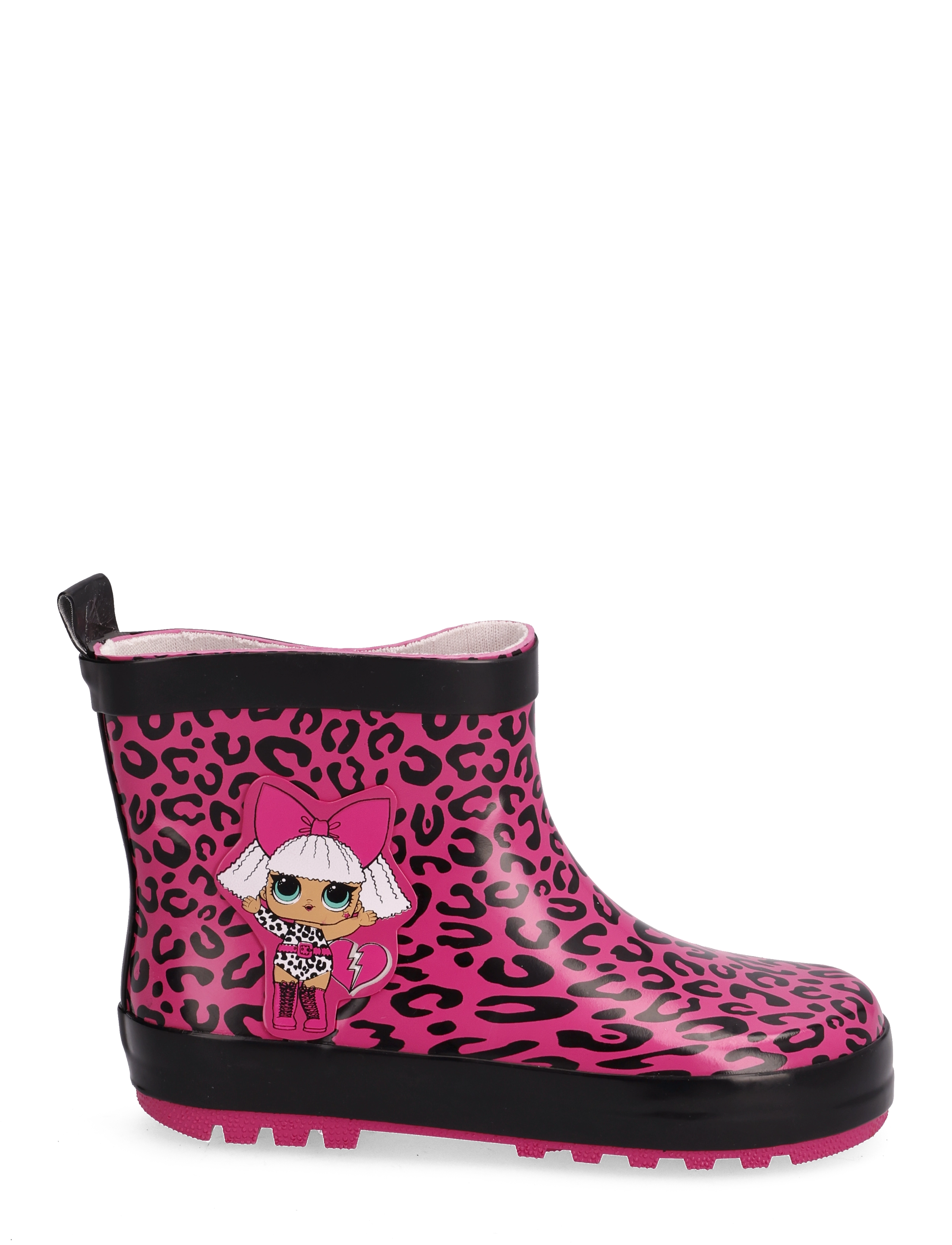 Leomil - Girls rainboots - gummistøvler uden for - fuchsia/black - 1