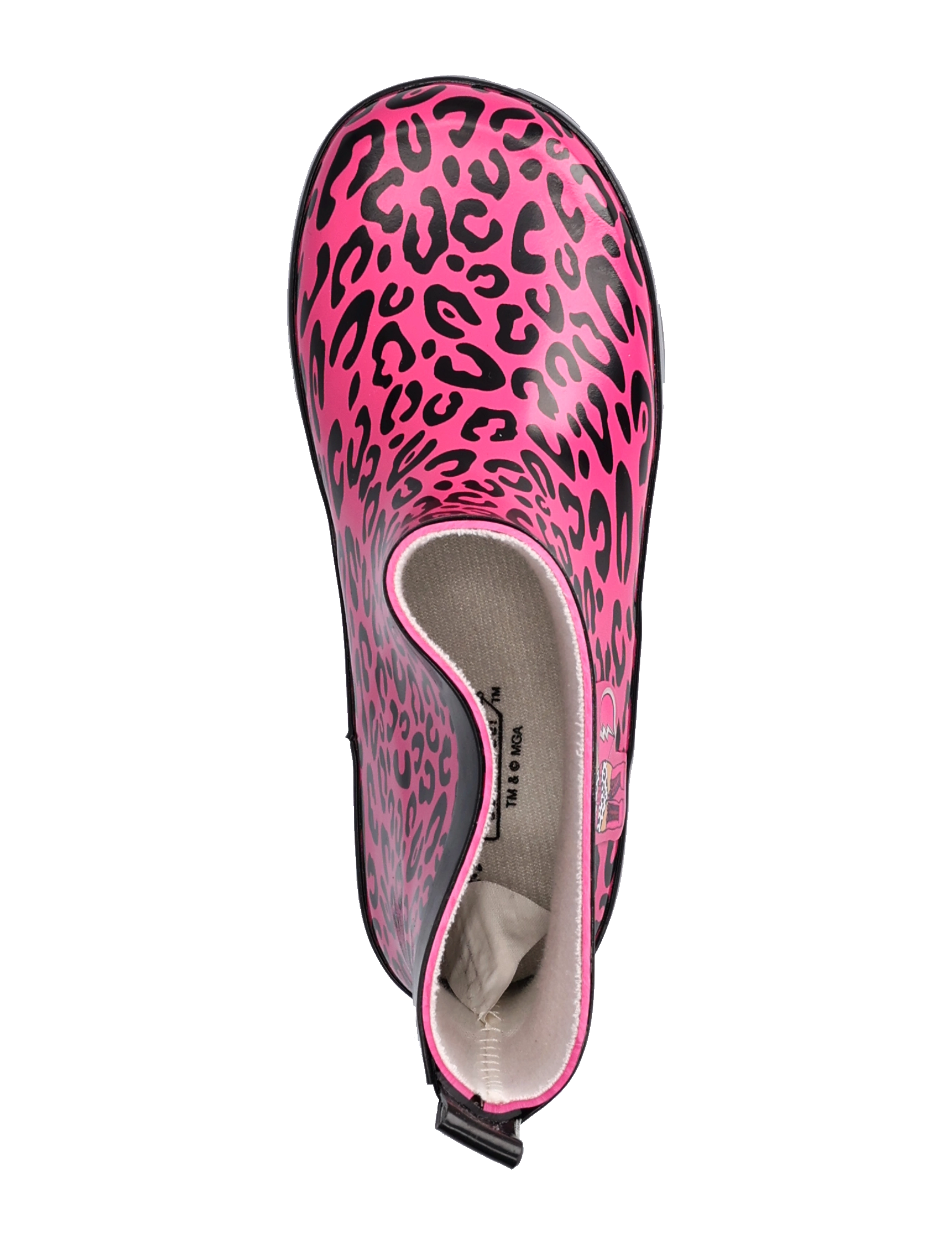 Leomil - Girls rainboots - gummistøvler uden for - fuchsia/black - 3