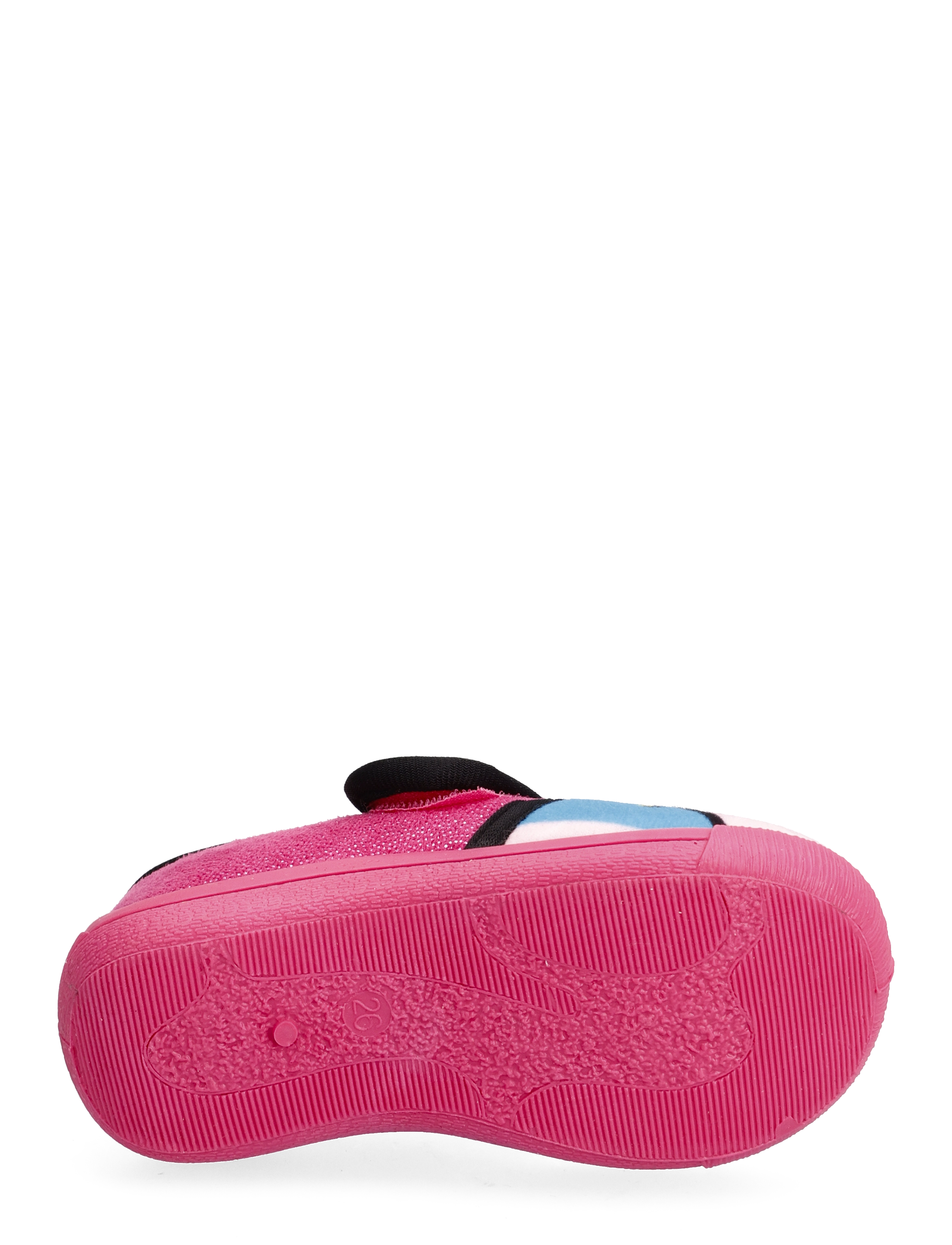 Leomil - Girls velcro houseshoes - fuchsia/black - 4