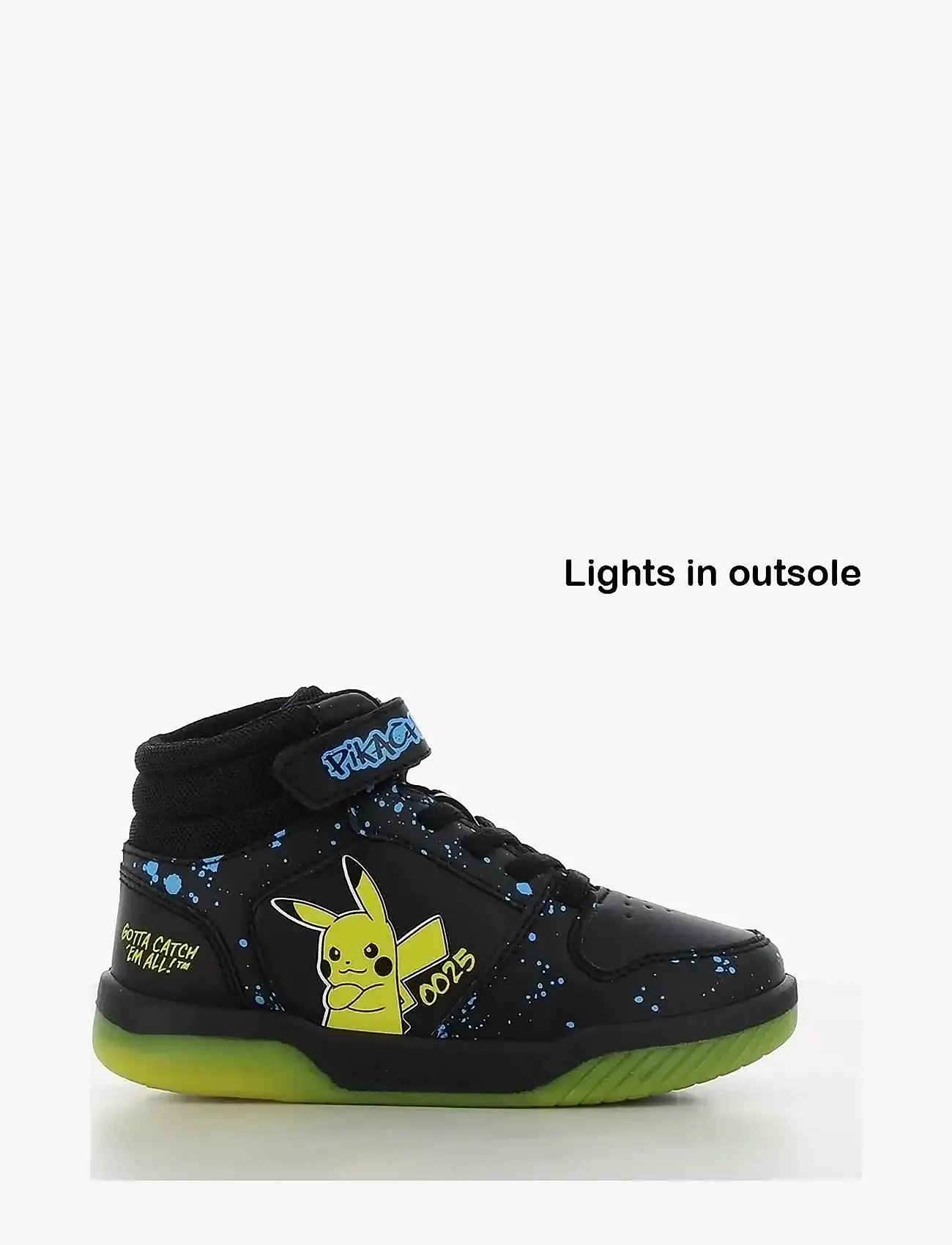Pokemon - Pokemon high sneaker - flashing sneakers - black/yellow - 0