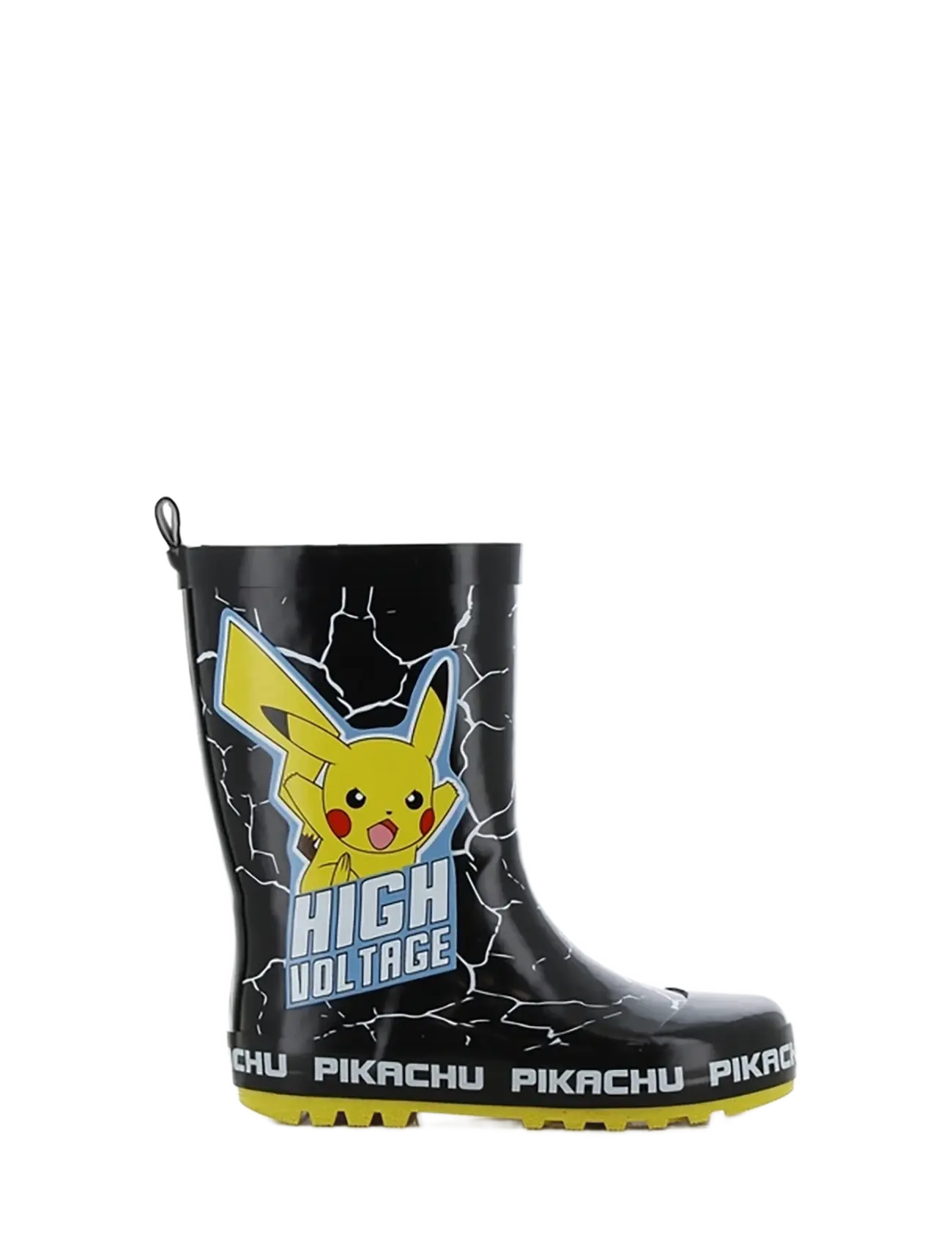 Pokemon Rainboots, 28, High Rubberboots, Schwarz - Unlined Kinder