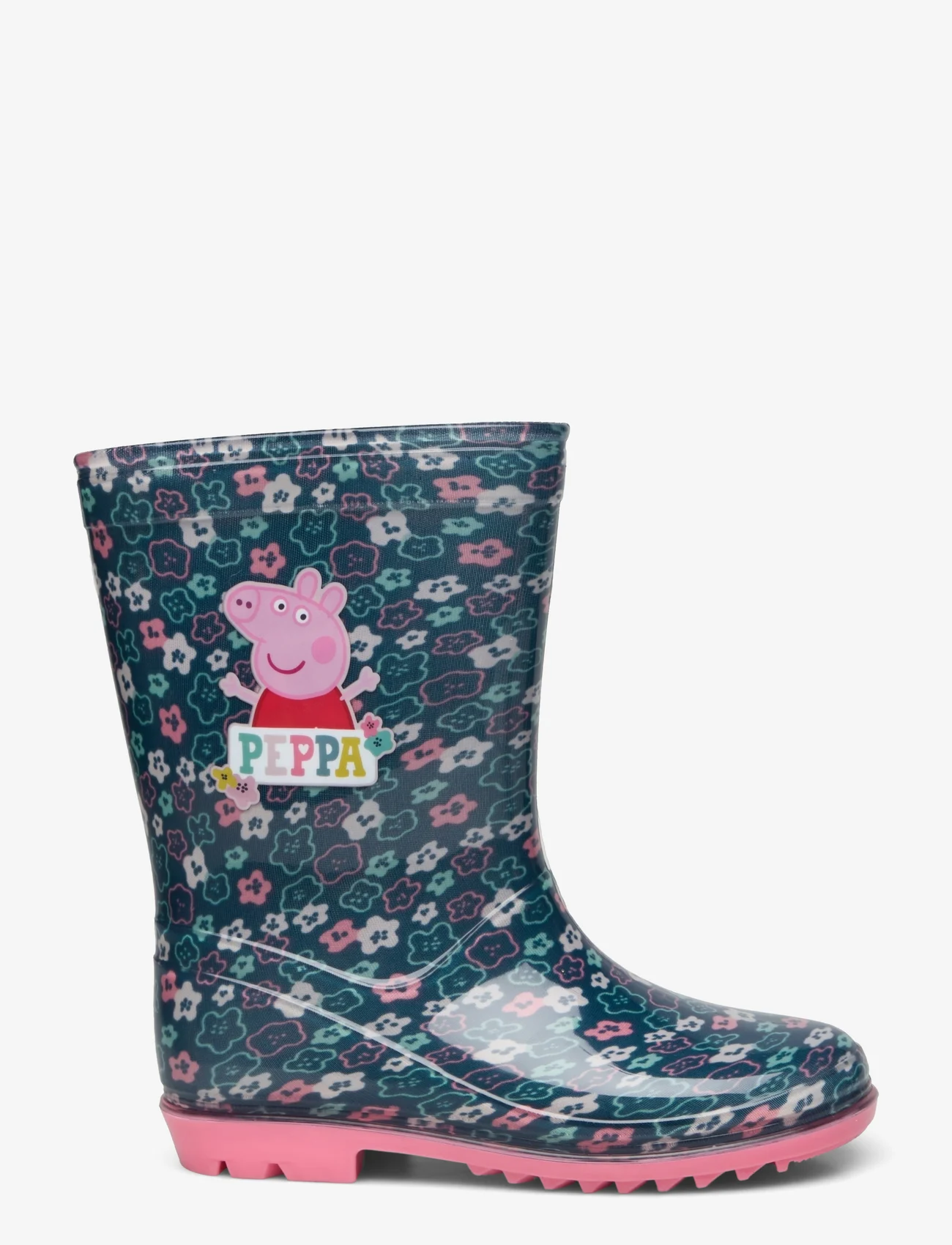Leomil - PEPPA RAINBOOTS - gummistøvler uten linjer - dark green/pink - 1