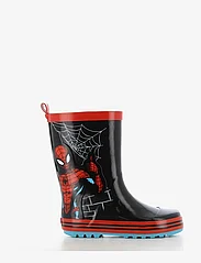 Leomil - SPIDERMAN rainboots - gummistøvler uten linjer - black/red - 0