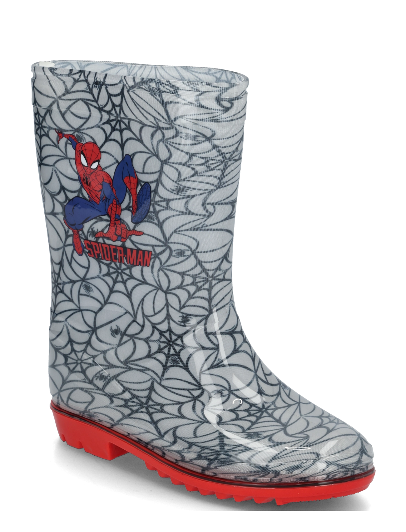 Leomil Boys rainboots - Gummistiefel - LIGHT GREY/RED / grey