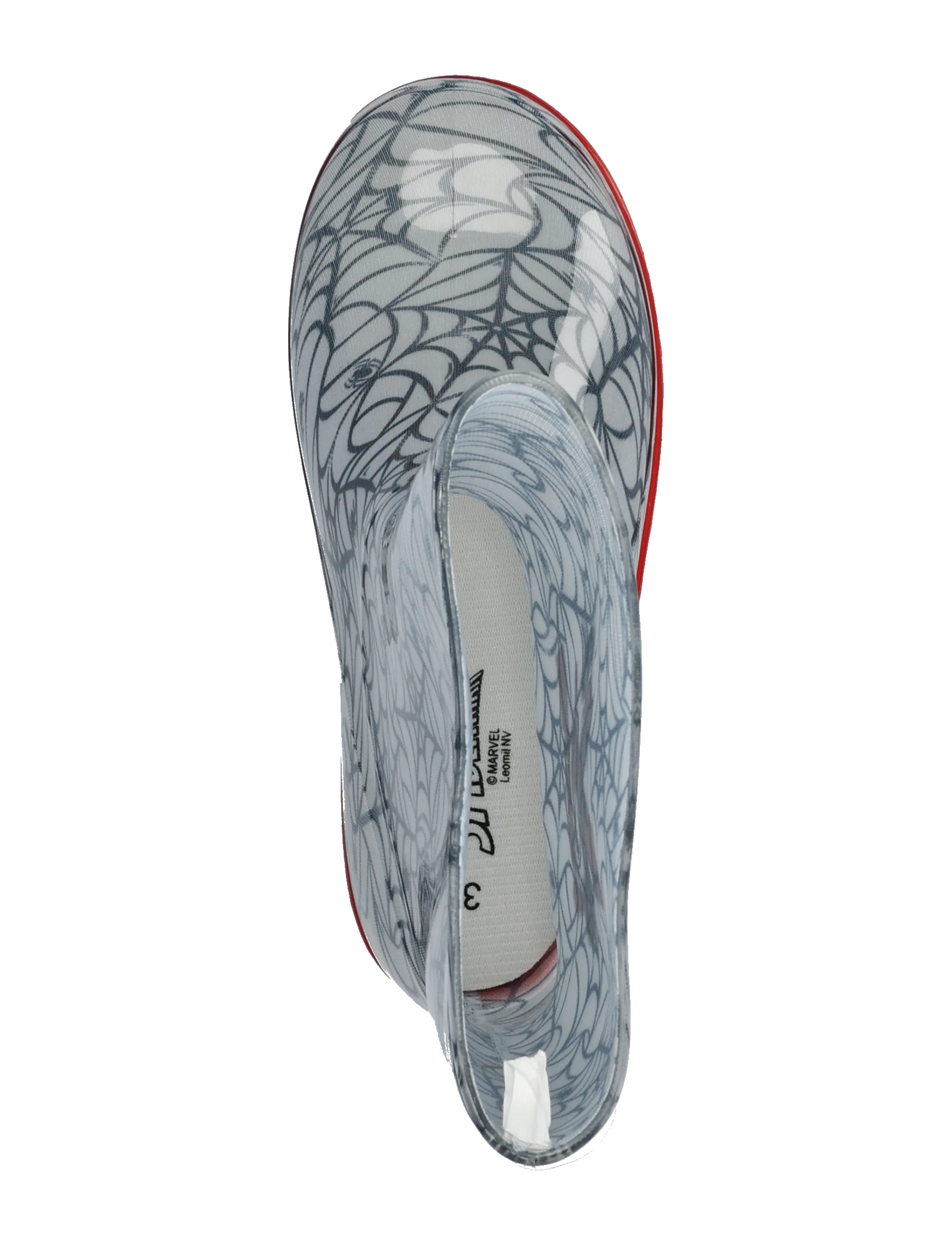 Leomil - Boys rainboots - ungefütterte gummistiefel - light grey/red - 3