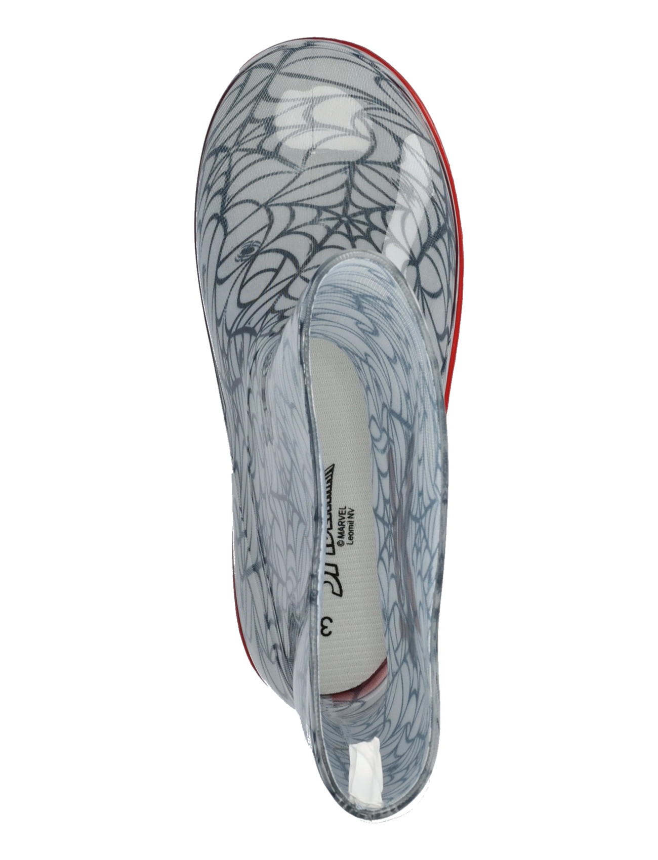 Leomil - Boys rainboots - light grey/red - 3