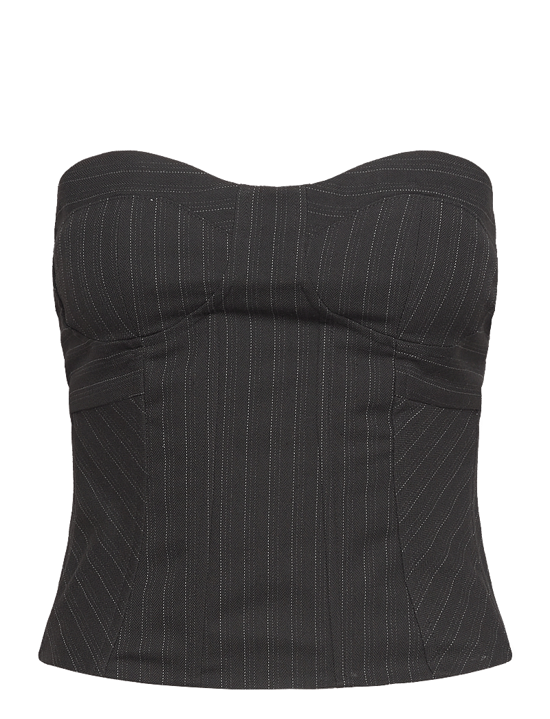 Les Coyotes De Paris - Constructed bustier - særlige begivenheder - black pinstripe - 1