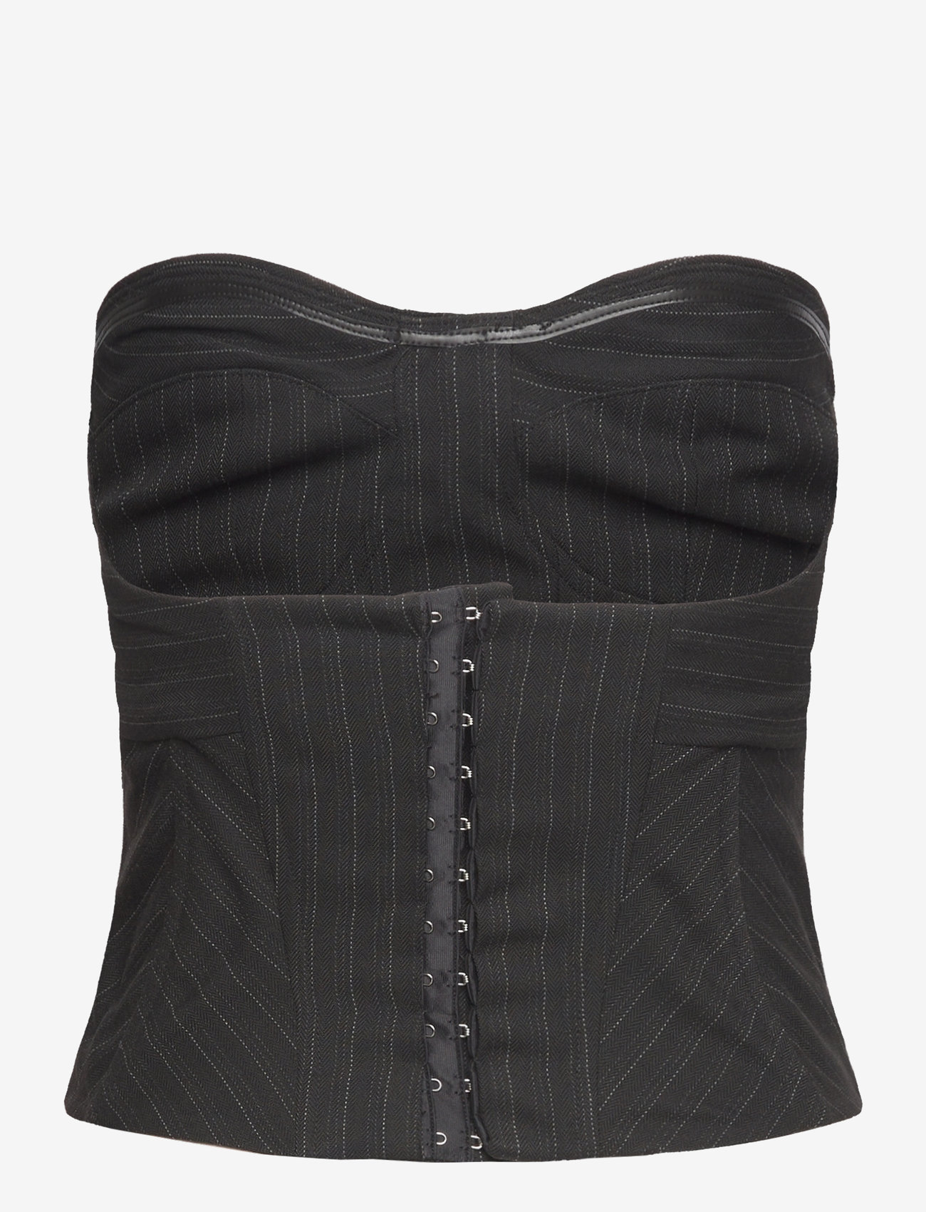 Les Coyotes De Paris - Constructed bustier - festliche oberteile - black pinstripe - 1