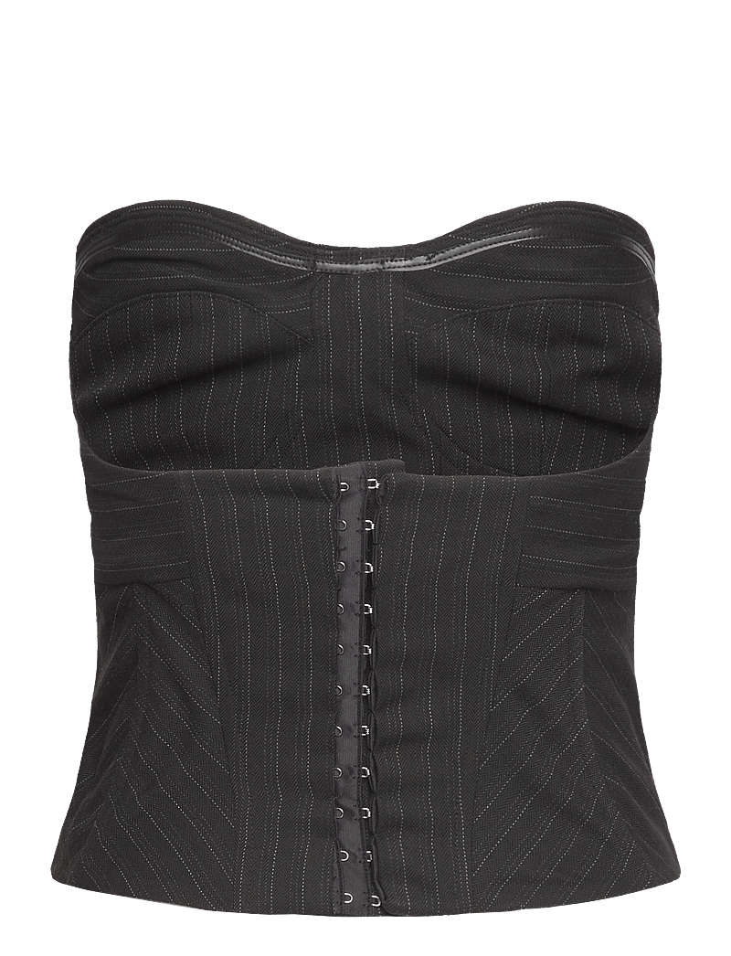 Les Coyotes De Paris - Constructed bustier - særlige begivenheder - black pinstripe - 2