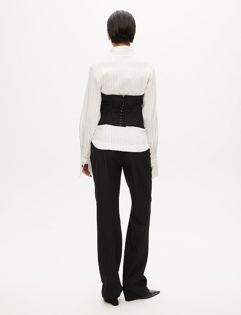 Les Coyotes De Paris - Constructed bustier - særlige begivenheder - black pinstripe - 3