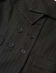Les Coyotes De Paris - Off shoulder suiting top - ballīšu apģērbs par outlet cenām - black pinstripe - 5