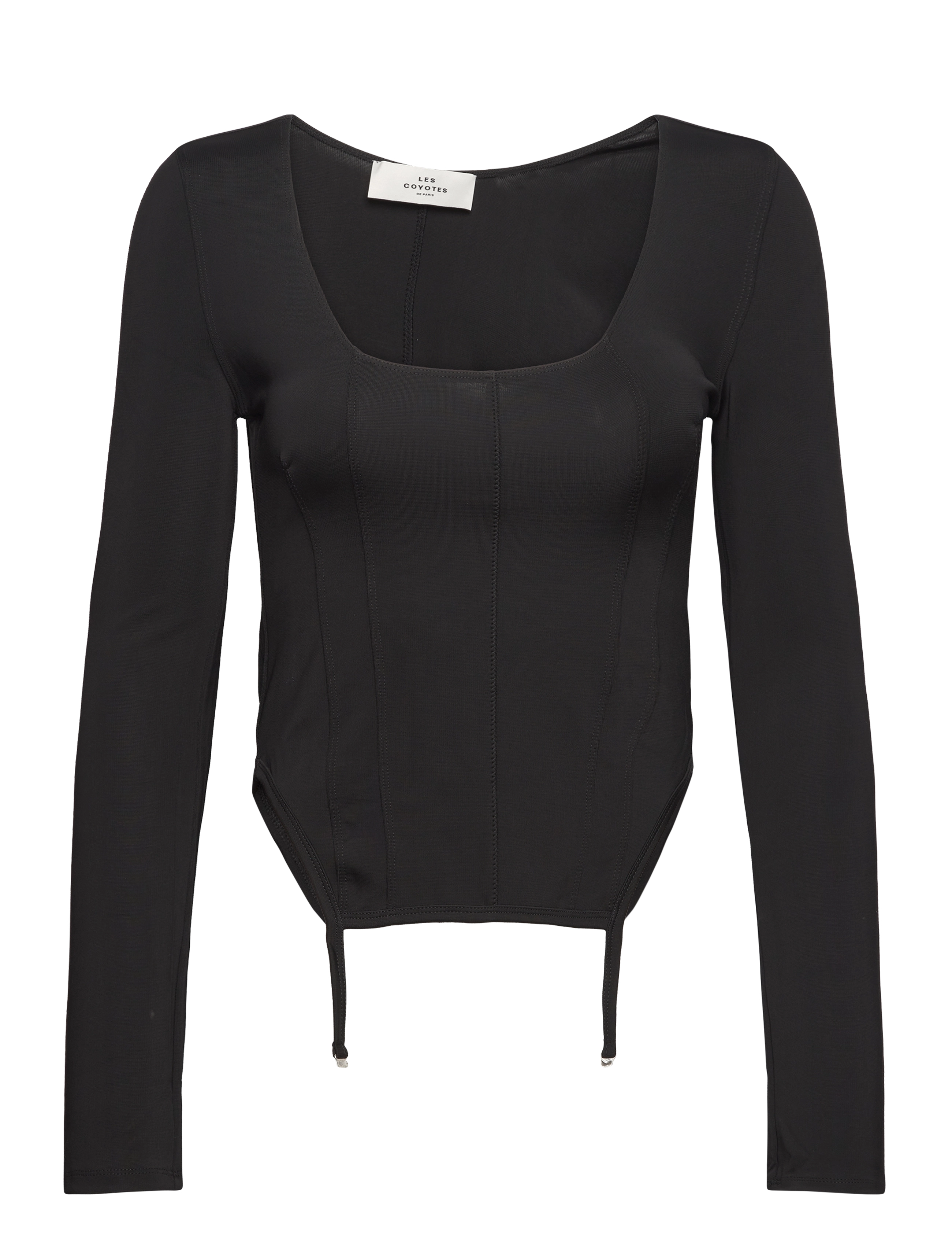 LES COYOTES DE PARIS Fitted Dessous Oberteil Schwarz - XS - Damen