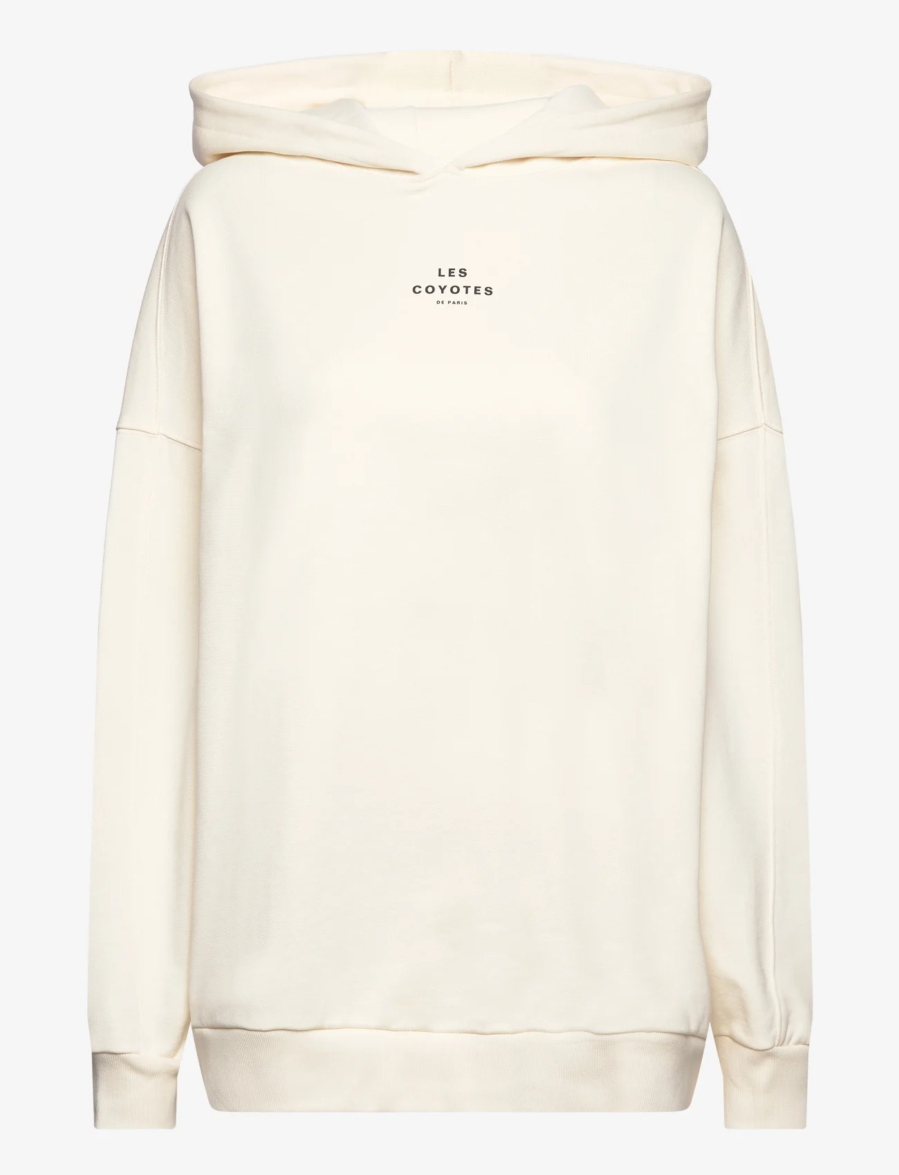 Les Coyotes De Paris - Oversized logo hoodie - megztiniai ir džemperiai - off-white - 0