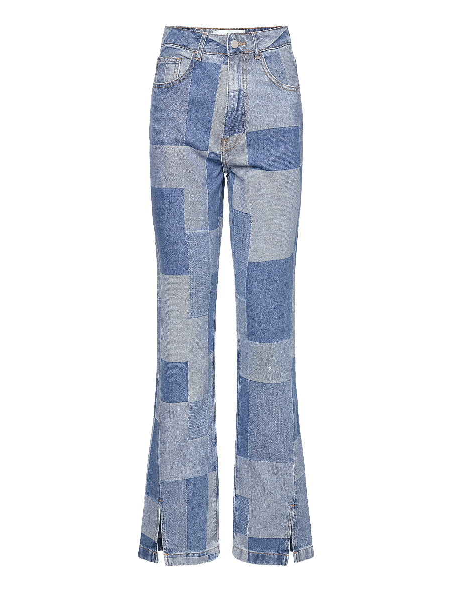 Les Coyotes De Paris - Flare patchwork denim - schlaghosen - patchwork denim blue - 1