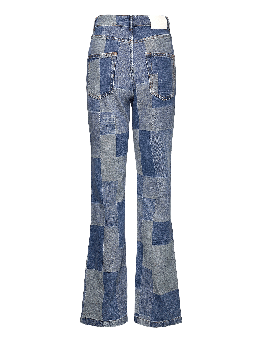 Les Coyotes De Paris - Flare patchwork denim - schlaghosen - patchwork denim blue - 2