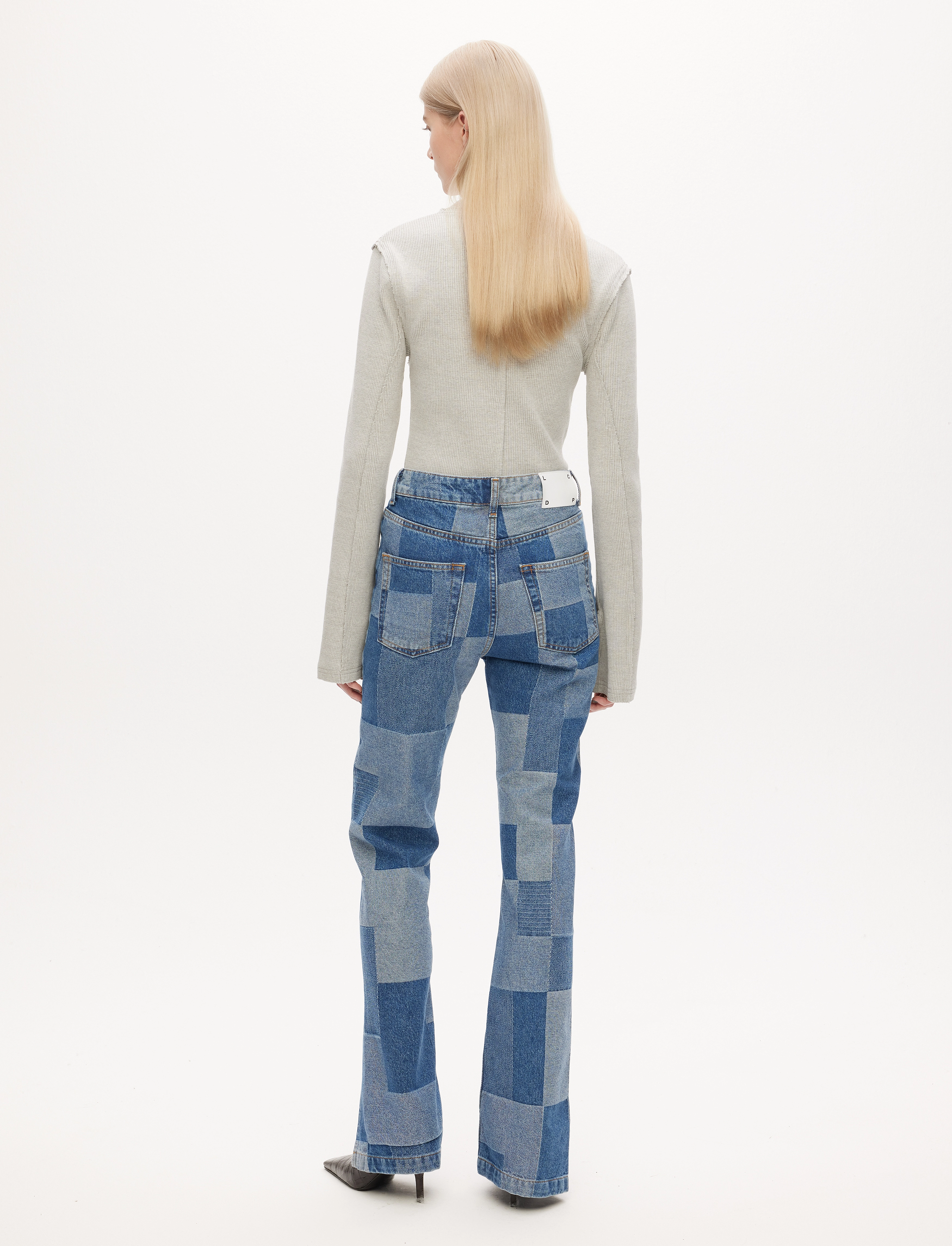 Les Coyotes De Paris - Flare patchwork denim - flared jeans - patchwork denim blue - 3