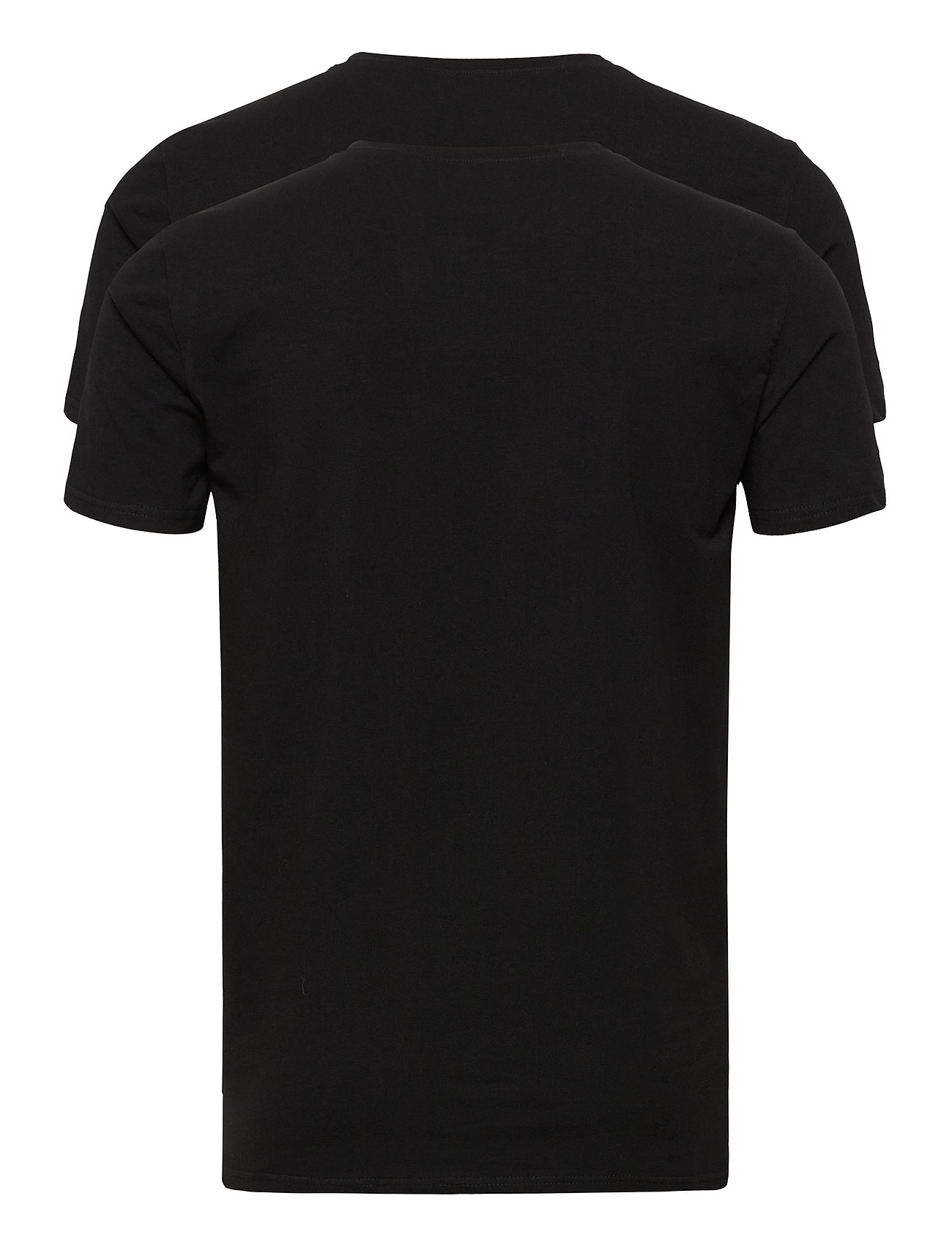 Les Deux - Les Deux Basic T-Shirt - 2-Pack - laisvalaikio marškinėliai - black - 1
