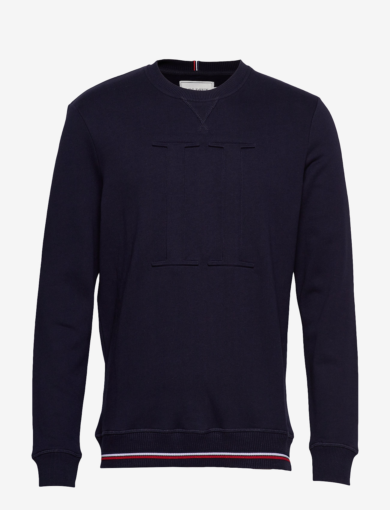 Les Deux - Embossed Sweatshirt - dark navy - 0