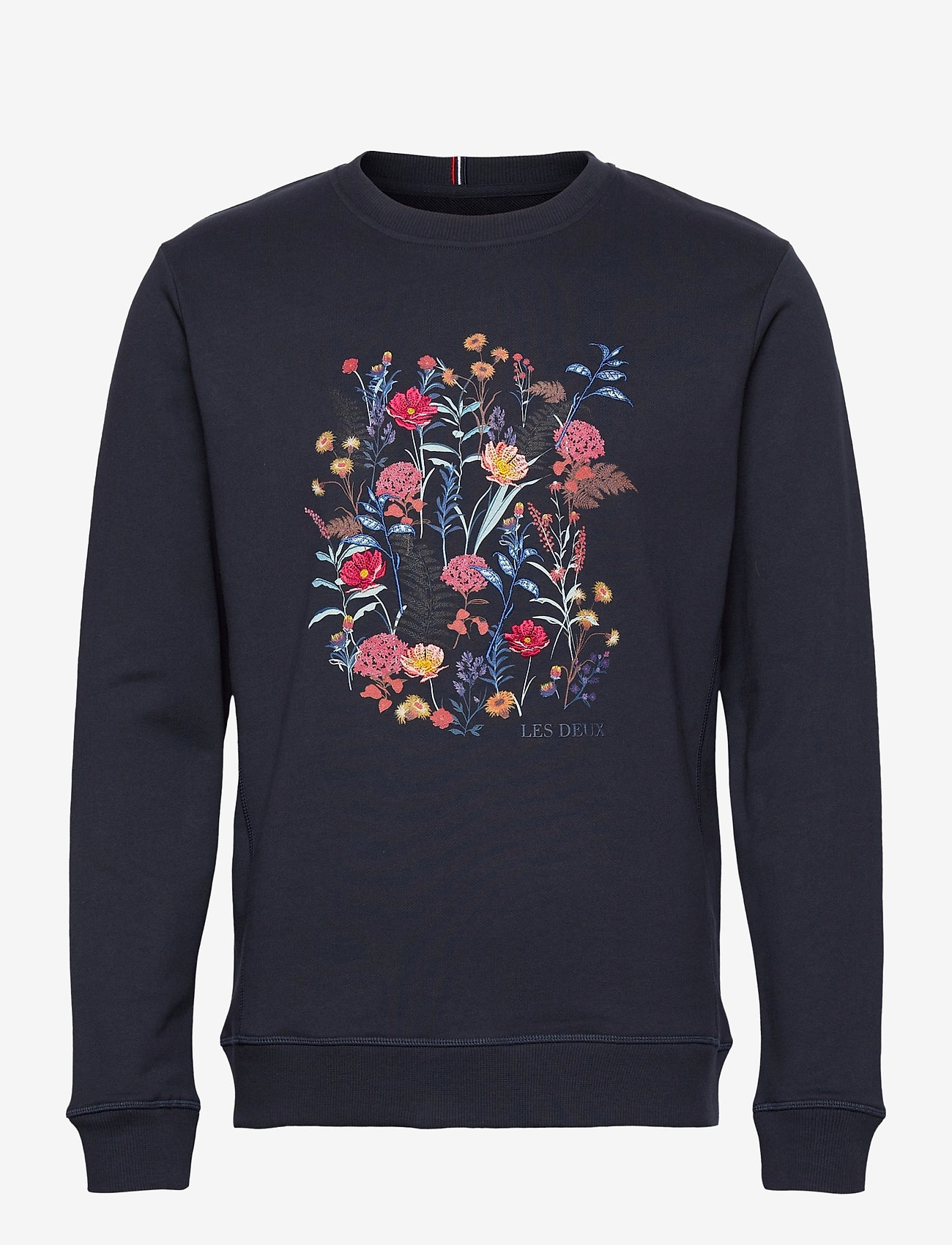 Les Deux - Fleur D'été Sweatshirt - dark navy/dark papaya flower pattern - 0
