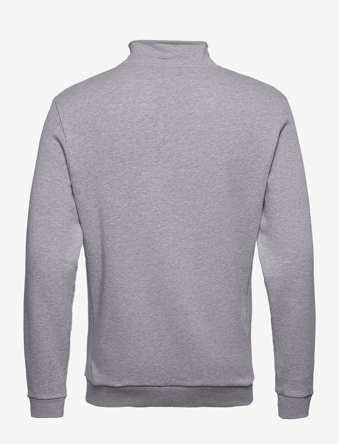 Les Deux - Clinton Half Zip Sweatshirt - light grey melange/black - 2