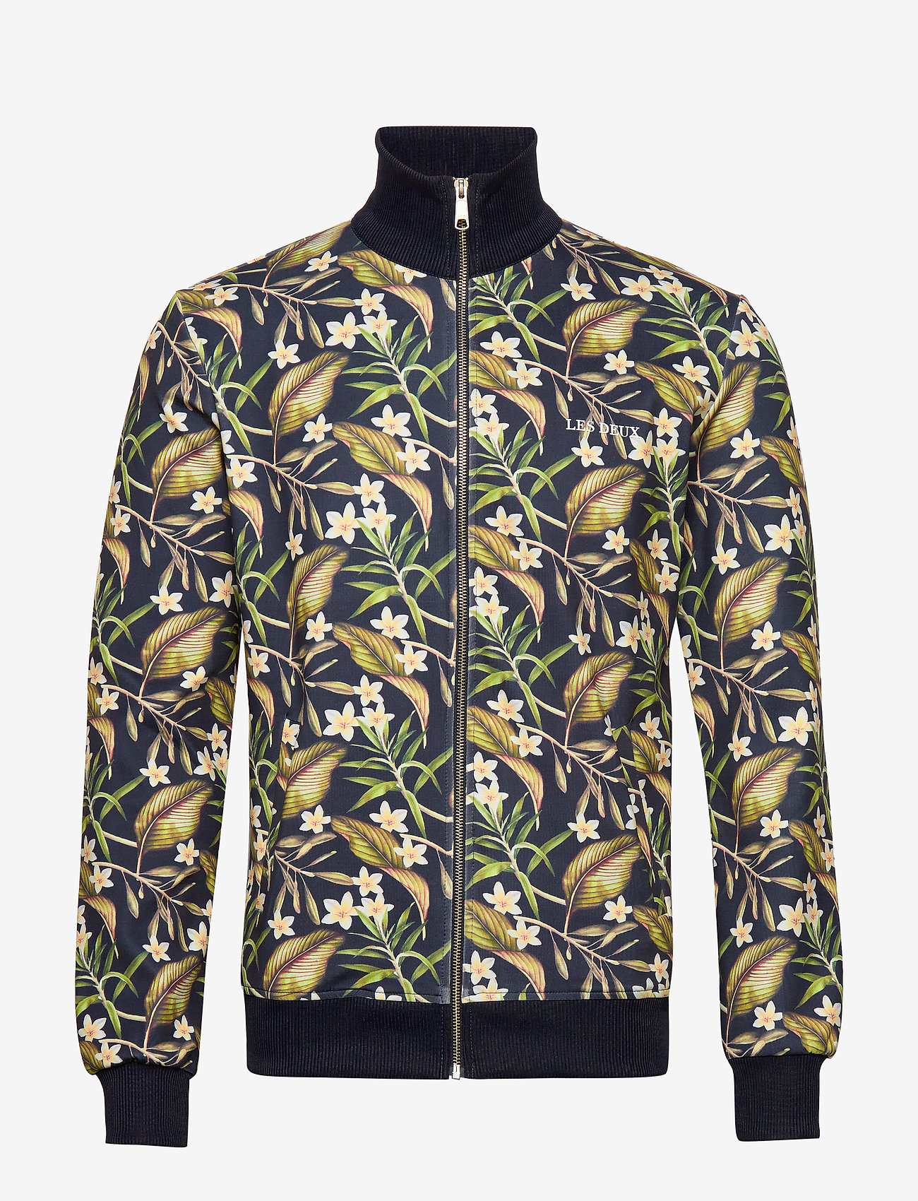 Les Deux - Ballier Fleur-De-Lis Track Jacket - dark navy/off white - 0