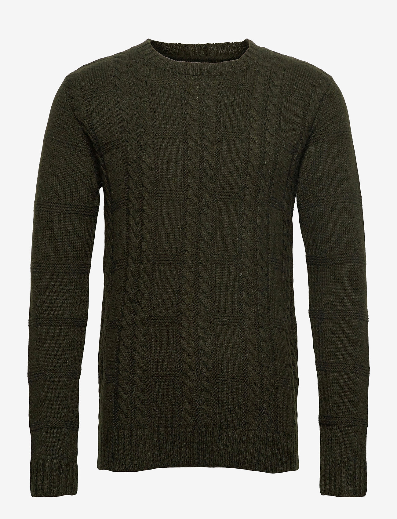 Les Deux - Greene Cable Knit - deep forrest - 0