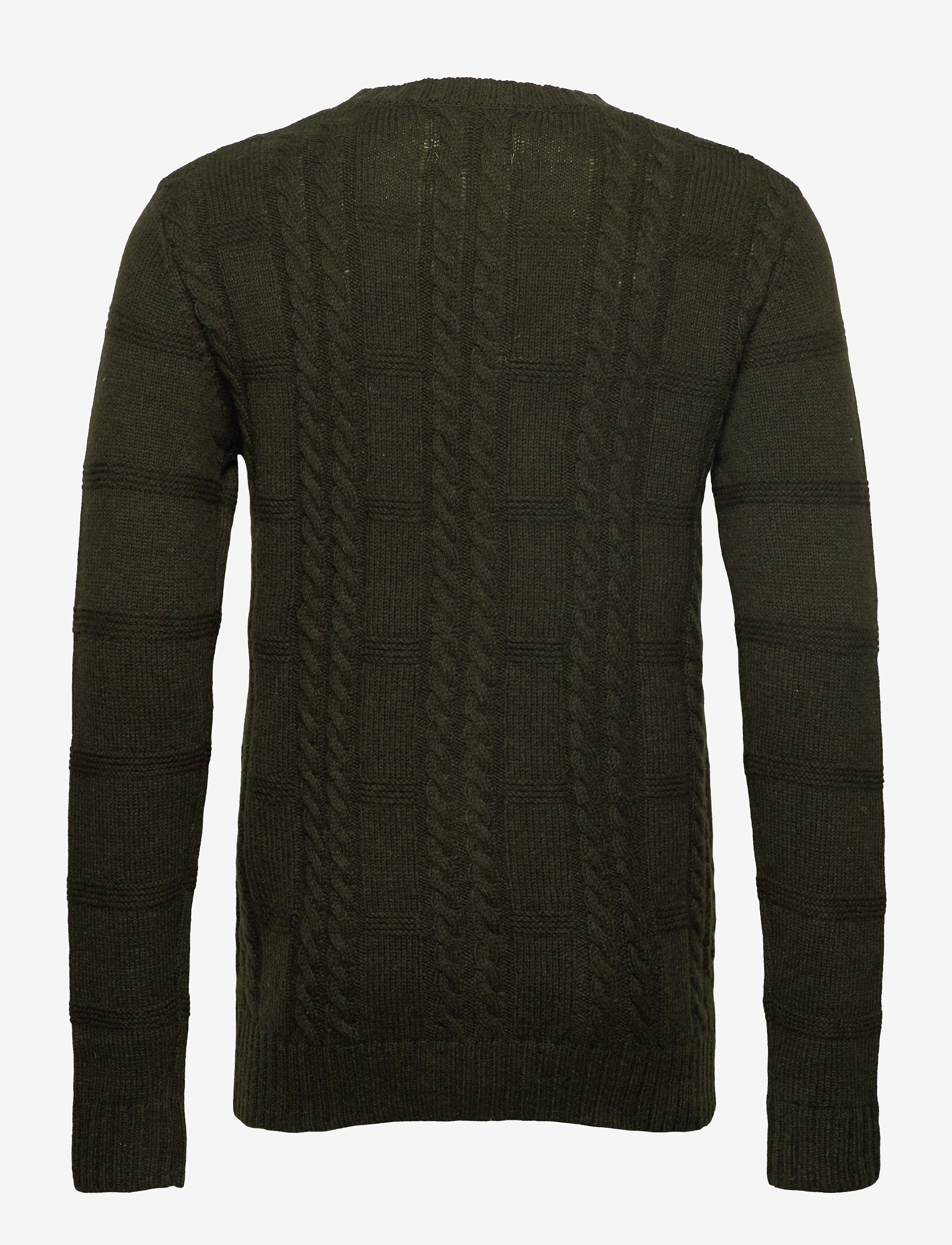 Les Deux - Greene Cable Knit - deep forrest - 1