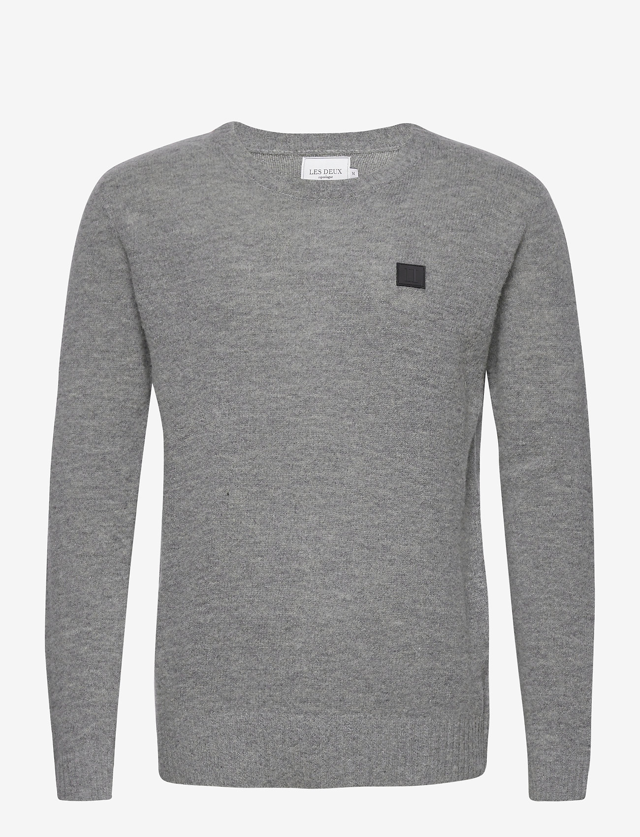 Piece Brushed Knit - LIGHT GREY MELANGE/BLACK