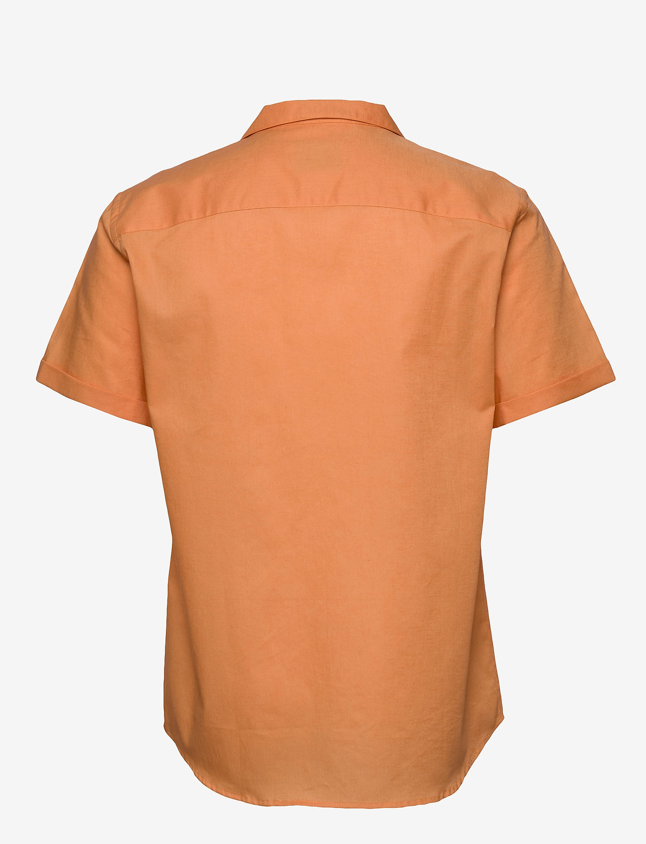 Les Deux - Simon Linen Shirt SS - dark papaya - 1