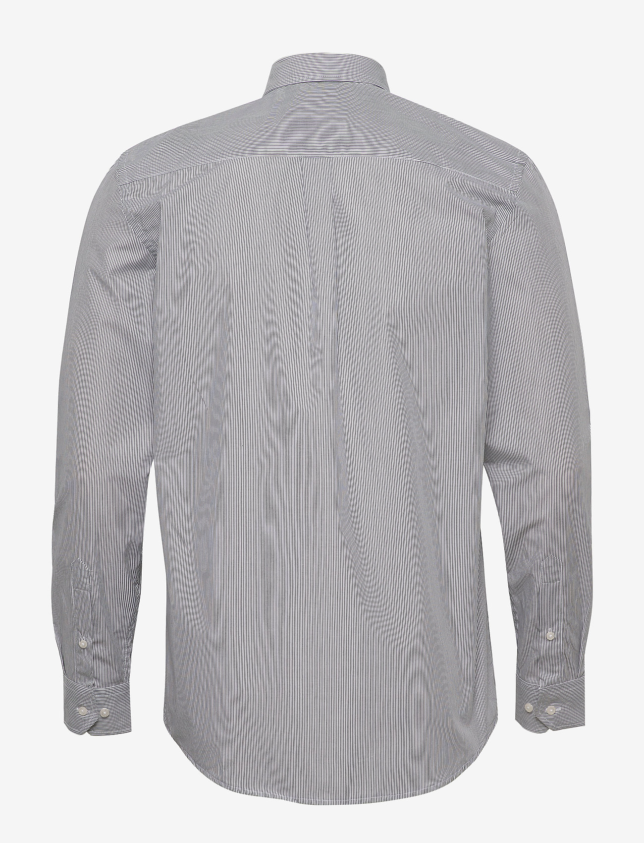 Les Deux - UPC Perry Poplin Shirt - dark navy stripe - 1