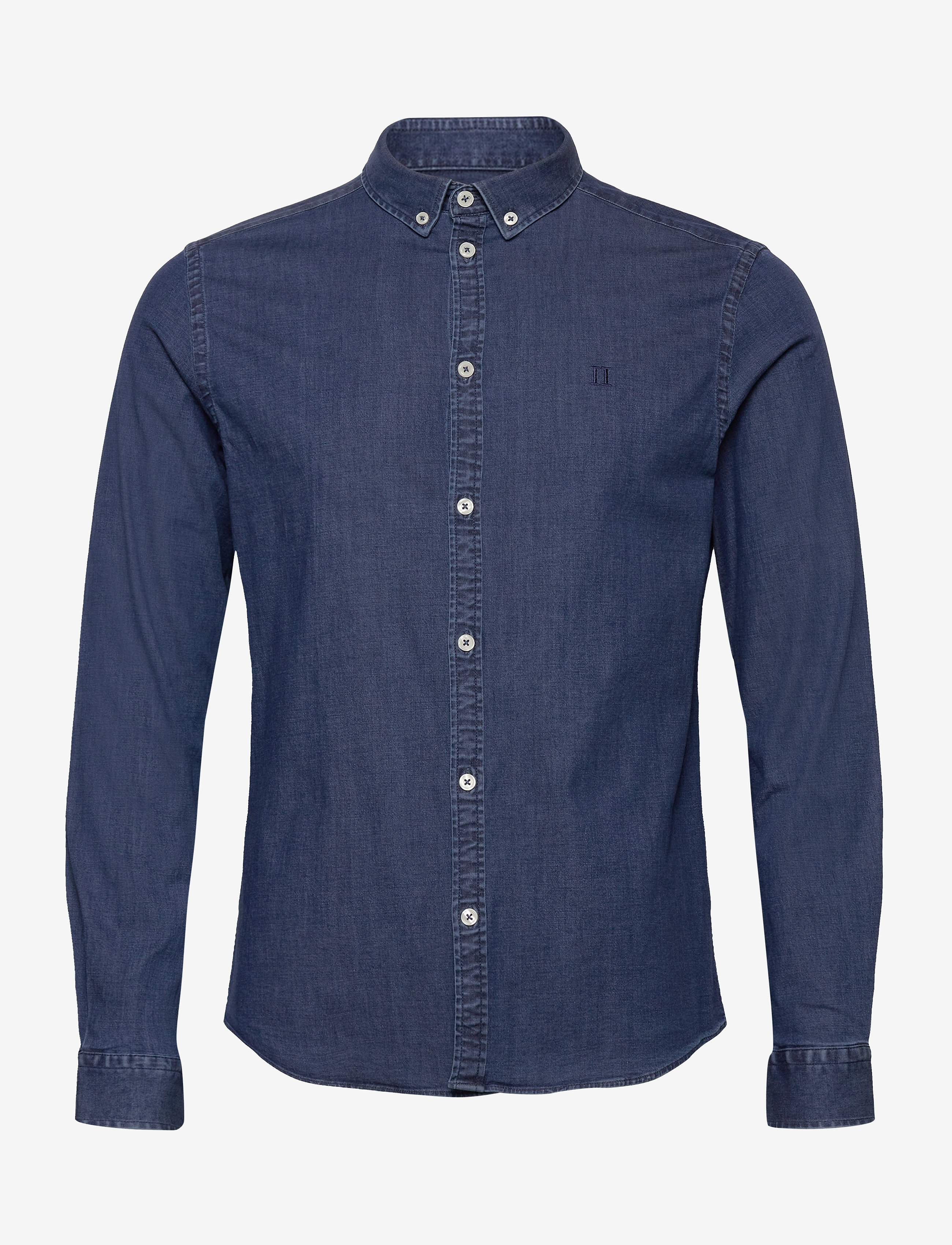 Les Deux - Harper Chambray Shirt - dark navy - 0