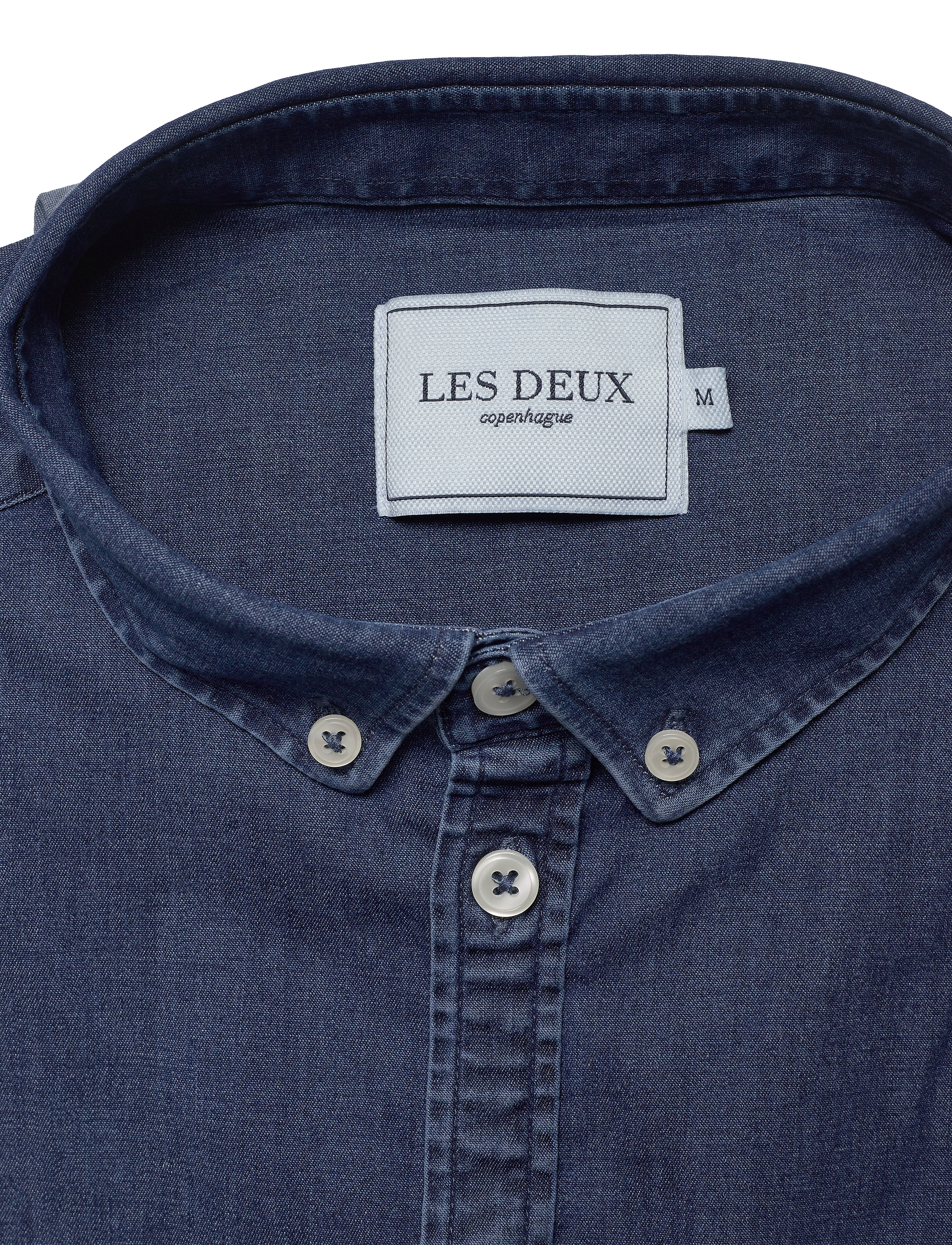 Les Deux - Harper Chambray Shirt - dark navy - 2